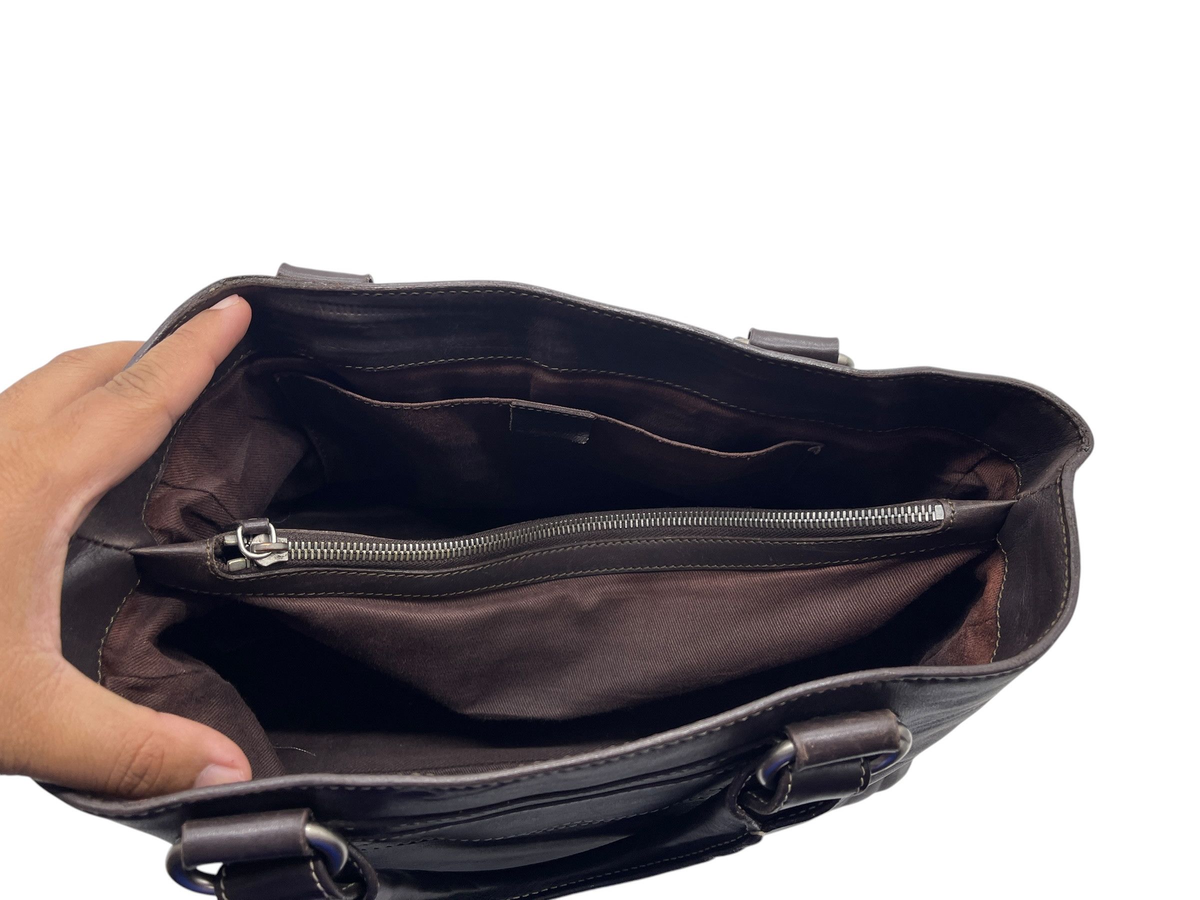 Celine Celine Boogie Bag Brown Leather Vintage Y2K Made in Italy Size ONE SIZE - 13 Thumbnail