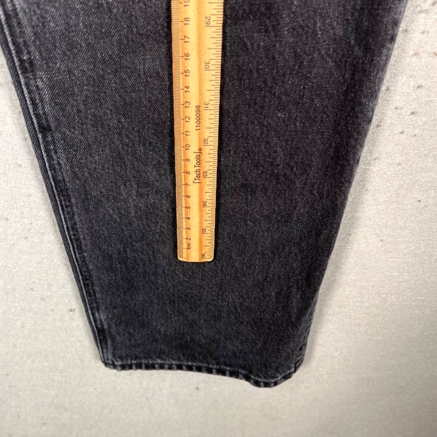 Vintage Denim Forum Jeans Womens Size 28 High Rise Curve 5-Pocket Straight Black Denim Cotton Size 28" / US 6 / IT 42 - 7 Thumbnail