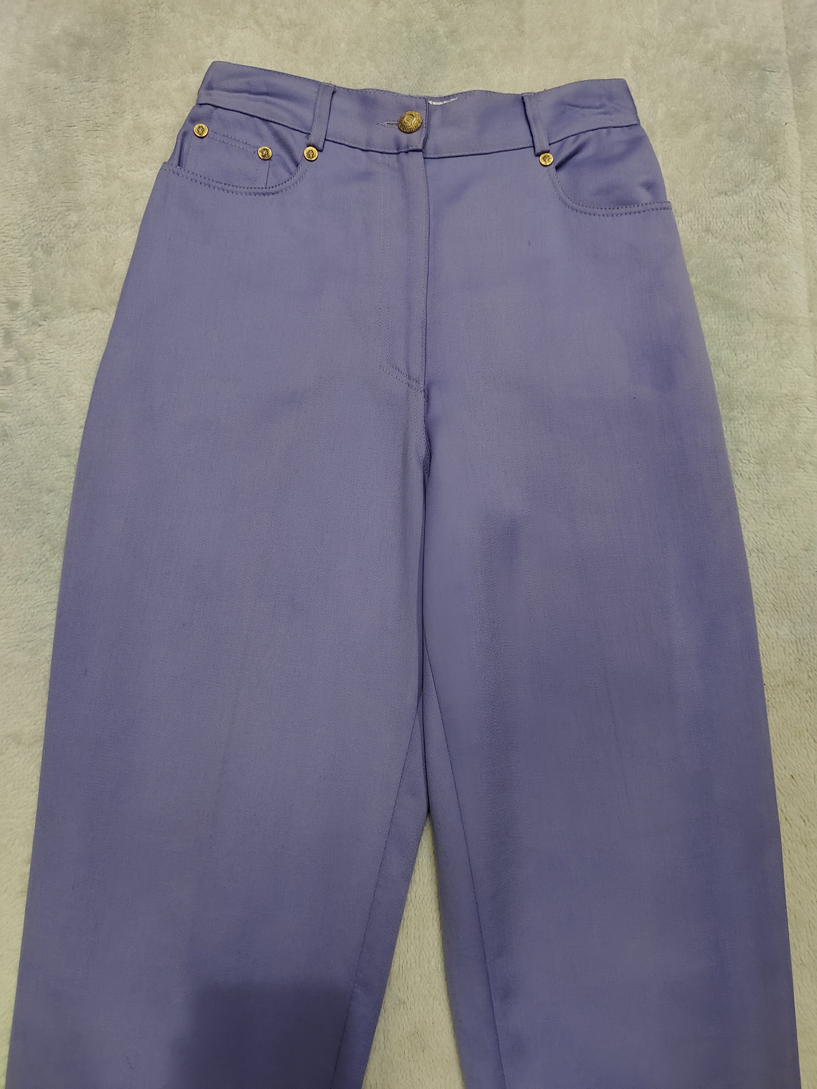 Versus Versace 🇮🇹Vtg Versus🇮🇹by Gianni Versace High Waist Trouser Size 28" / US 6 / IT 42 - 2 Thumbnail