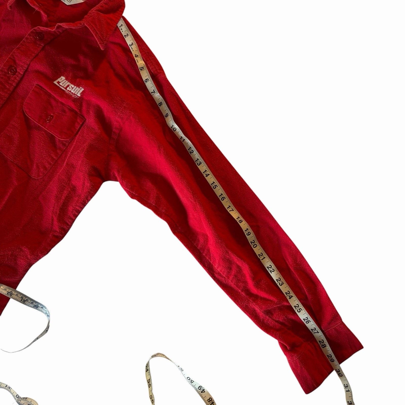 FiveBrother Vtg 80s FiveBrother Chamois Work Shirt Large 16 embroidered Size US L / EU 52-54 / 3 - 6 Thumbnail