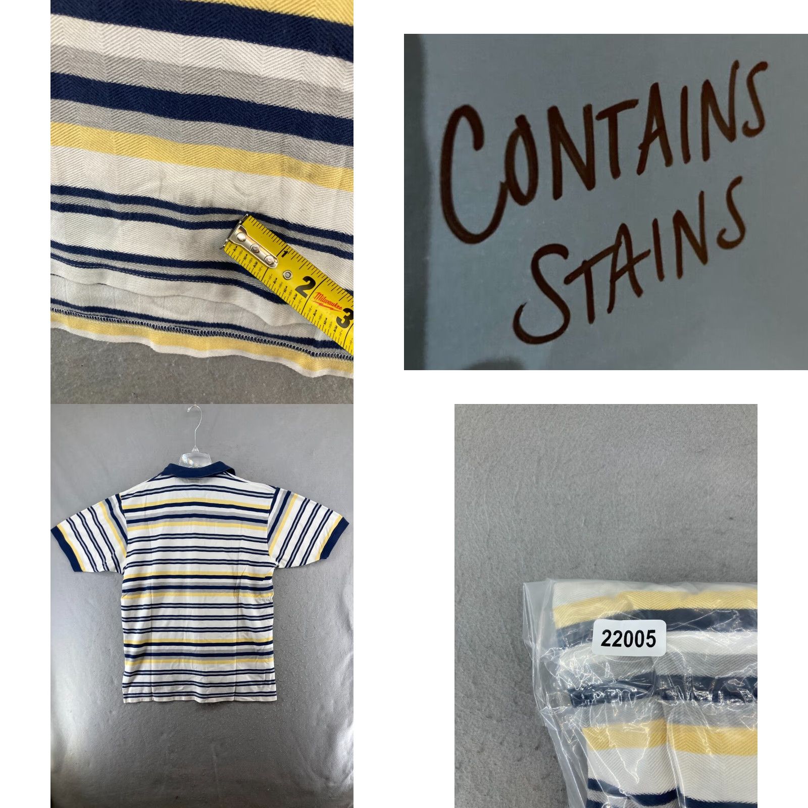 Vintage Hunt Club Mens Polo Shirt Large Striped Vintage Golf Size US L / EU 52-54 / 3 - 8 Thumbnail
