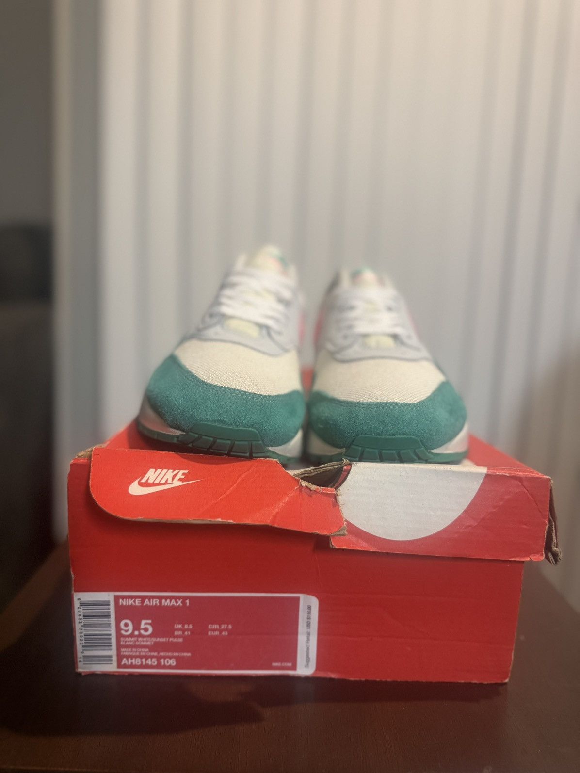 Nike Air Max 1 Watermelon – Lightly Used – Summer Colorway Size US 9.5 / EU 42-43 - 6 Thumbnail