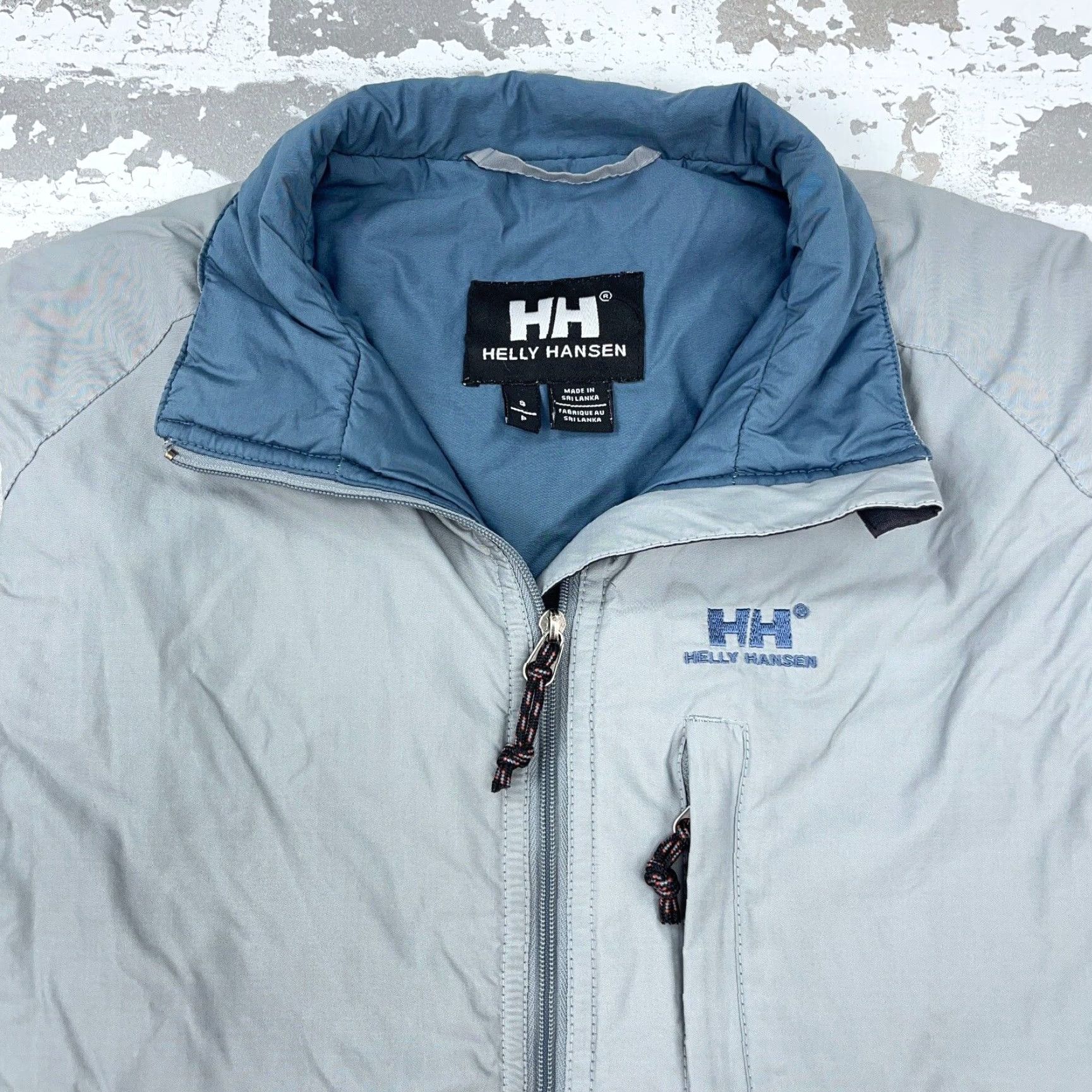 Helly Hansen Helly Hansen Vest Mens Small Gray Blue Full Zip Performance Jacket Tech PrimaLoft Size US S / EU 44-46 / 1 - 2 Thumbnail