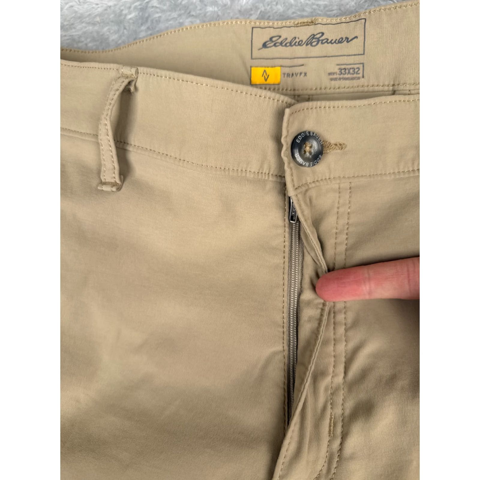 Eddie Bauer Eddie Bauer Pants Men Regular Cargo Straight Brown 33 Nylon Read Me Size US 33 - 5 Thumbnail