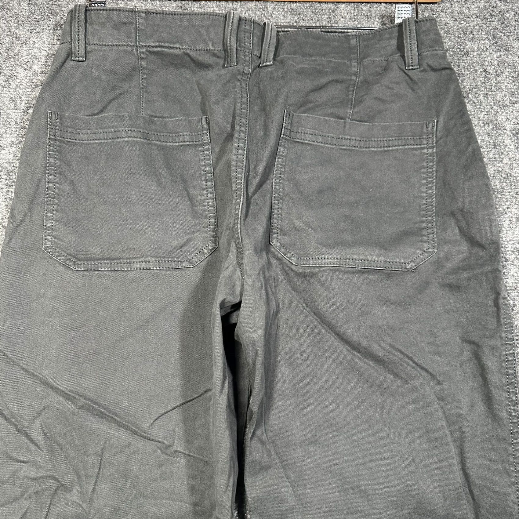 Banana Republic Banana Republic Pants Womens Gray Size 4 Cotton Stretch Zip Ankle Chino Size 27" / US 4 / IT 40 - 8 Thumbnail