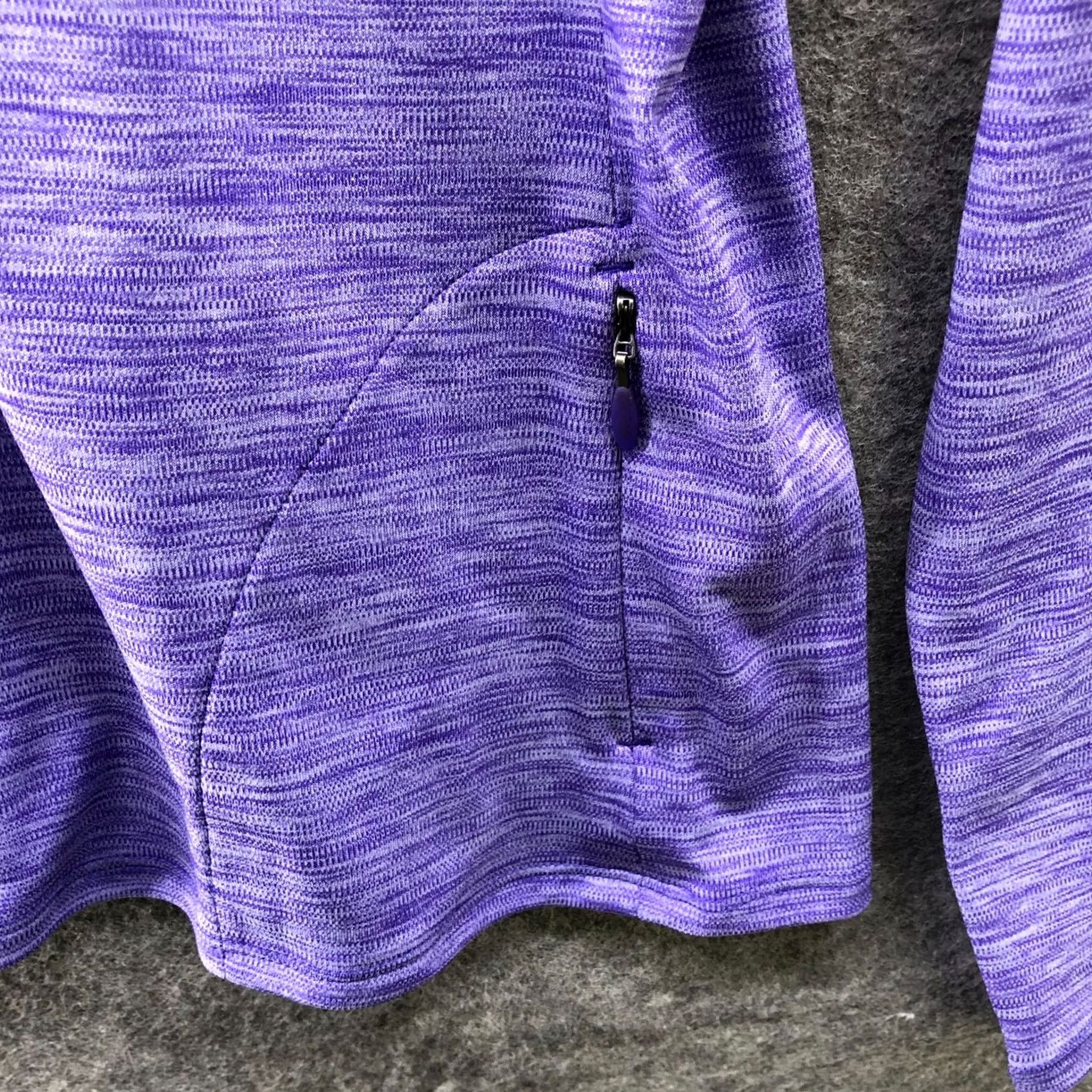 Under Armour VINTAGE Under Armour HeatGear Long Sleeve Active Shirt Womens M Purple Fitted 1/2 Zip Size M / US 6-8 / IT 42-44 - 7 Thumbnail
