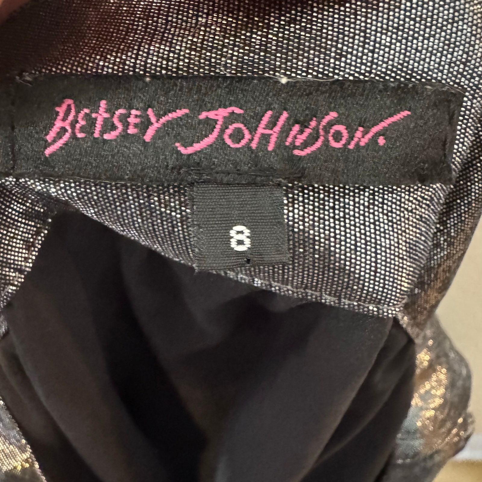 Betsey Johnson Betsey Johnson Vintage Metallic Silk Babydoll Dress Sz 8 USA Size M / US 6-8 / IT 42-44 - 5 Thumbnail