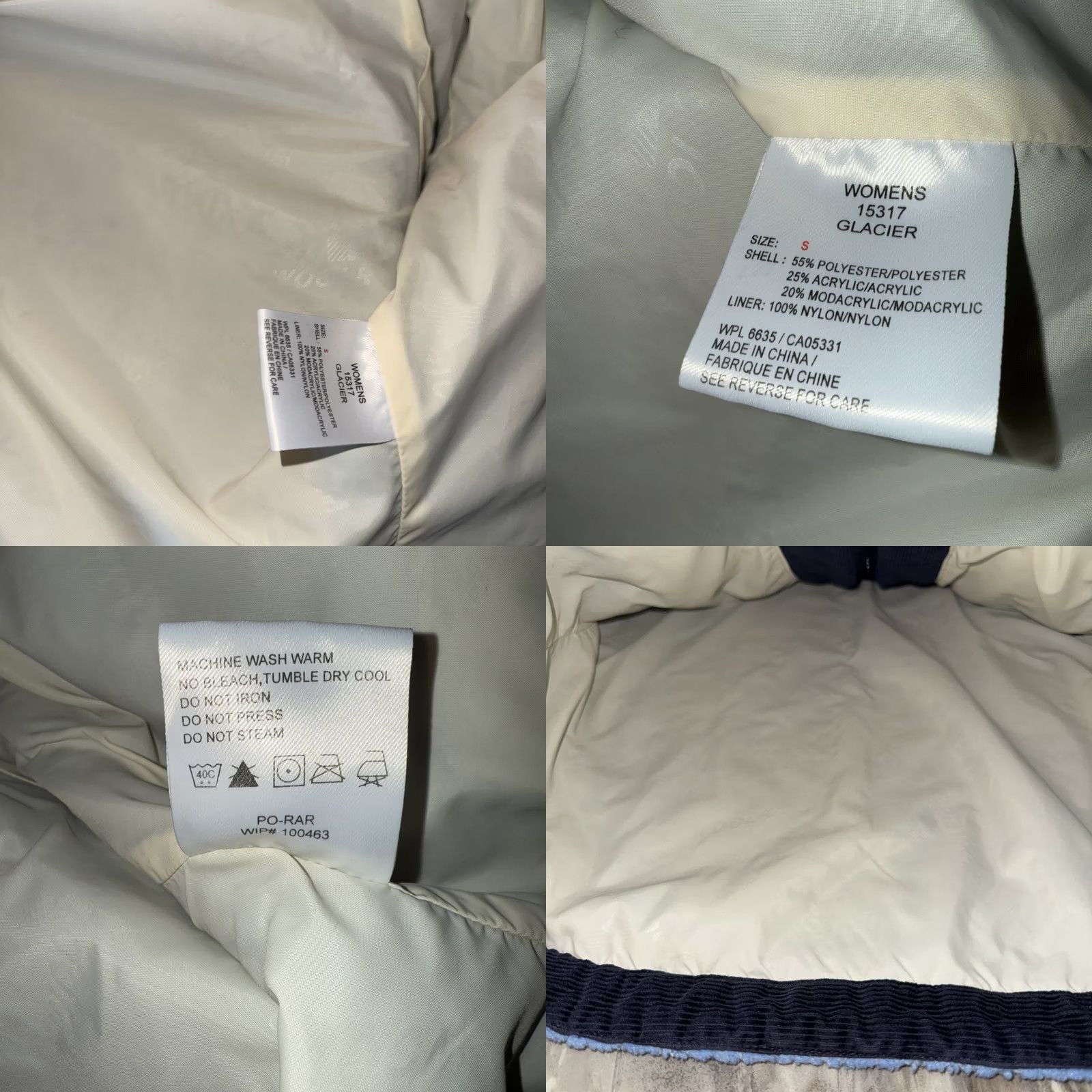 Vintage Woolrich Women's Small Blue Fleece Jacket Coat Corduroy Trim Snowflake Pattern, Blue, Jacket, Woolrich, Snowflake, Small, Womens, Winter Size S / US 4 / IT 40 - 9 Thumbnail