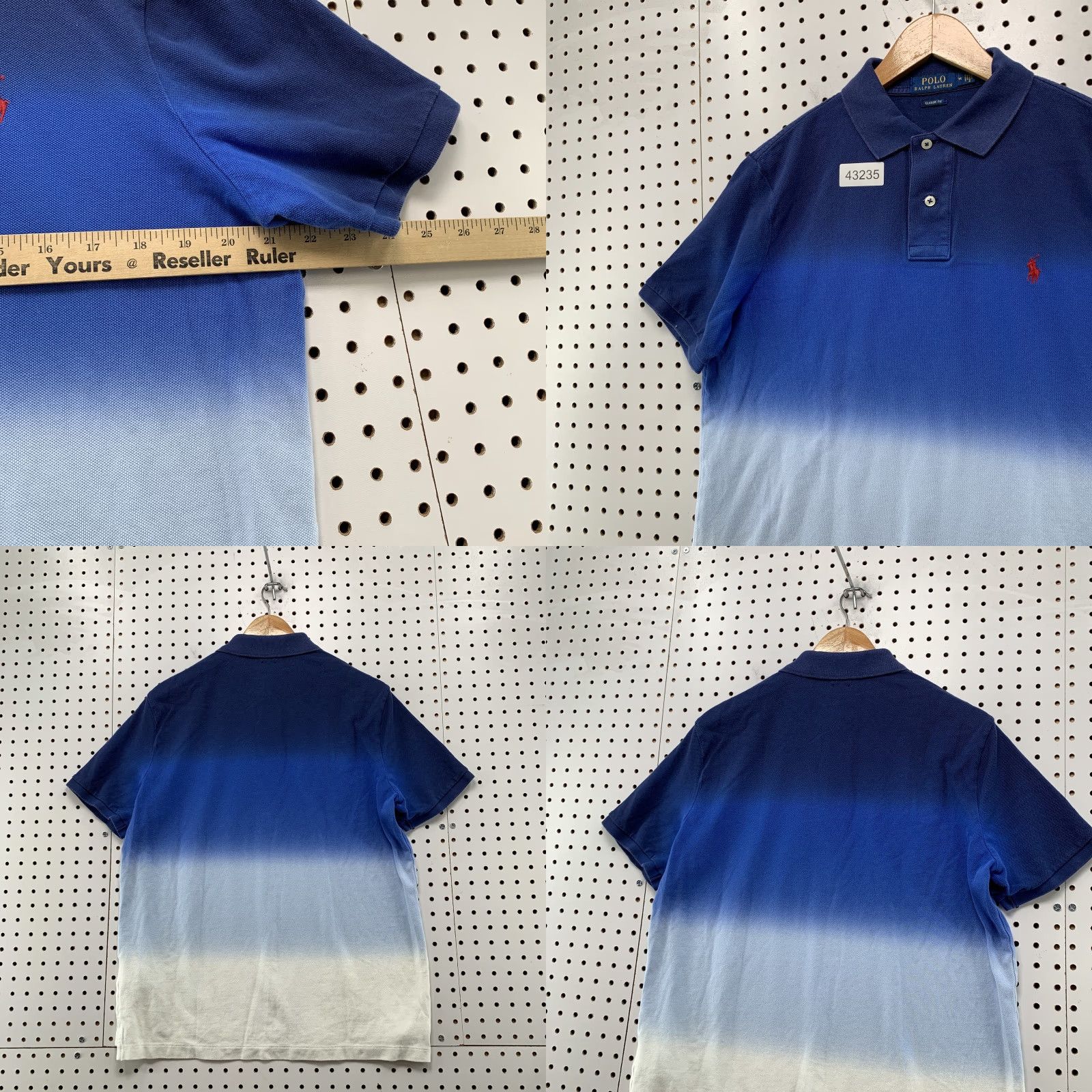 Polo Ralph Lauren Polo Ralph Lauren Blue Gradient Polo Shirt Mens Medium Classic Fit Casual Preppy Size US M / EU 48-50 / 2 - 8 Thumbnail