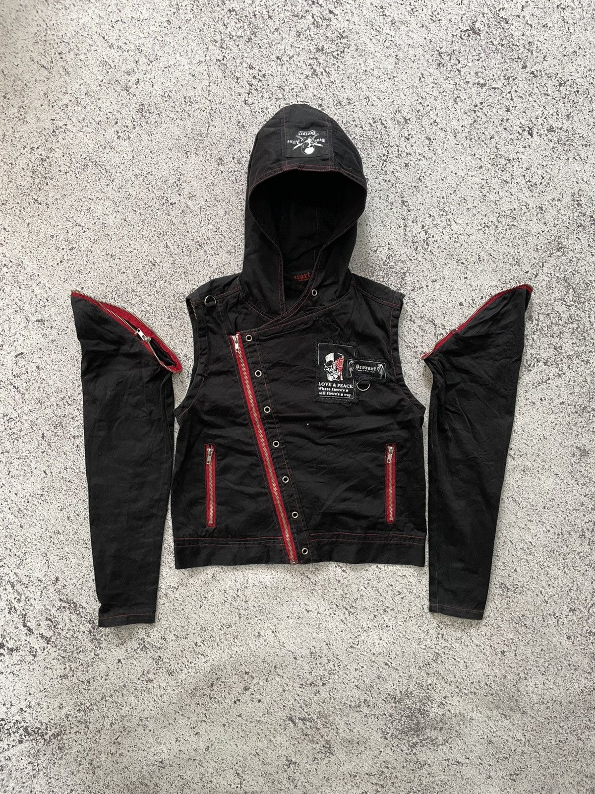 Japanese Brand 2000s Deorart - Apocalypse Vkei Style 2 Way Jacket Size US M / EU 48-50 / 2 - 1 Thumbnail
