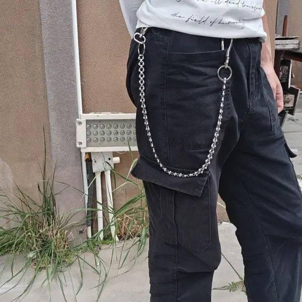 Jewelry Punk Waist Pants Chain Wallet Chain Keychain Size ONE SIZE - 3 Thumbnail