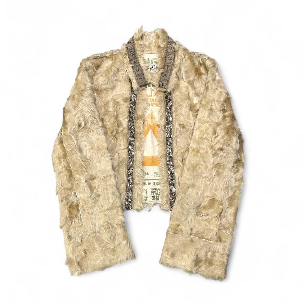Share Spirit Homme Share Spirit Wavy Sheep-Fur Sequin Jacket Size US S / EU 44-46 / 1 - 3 Thumbnail