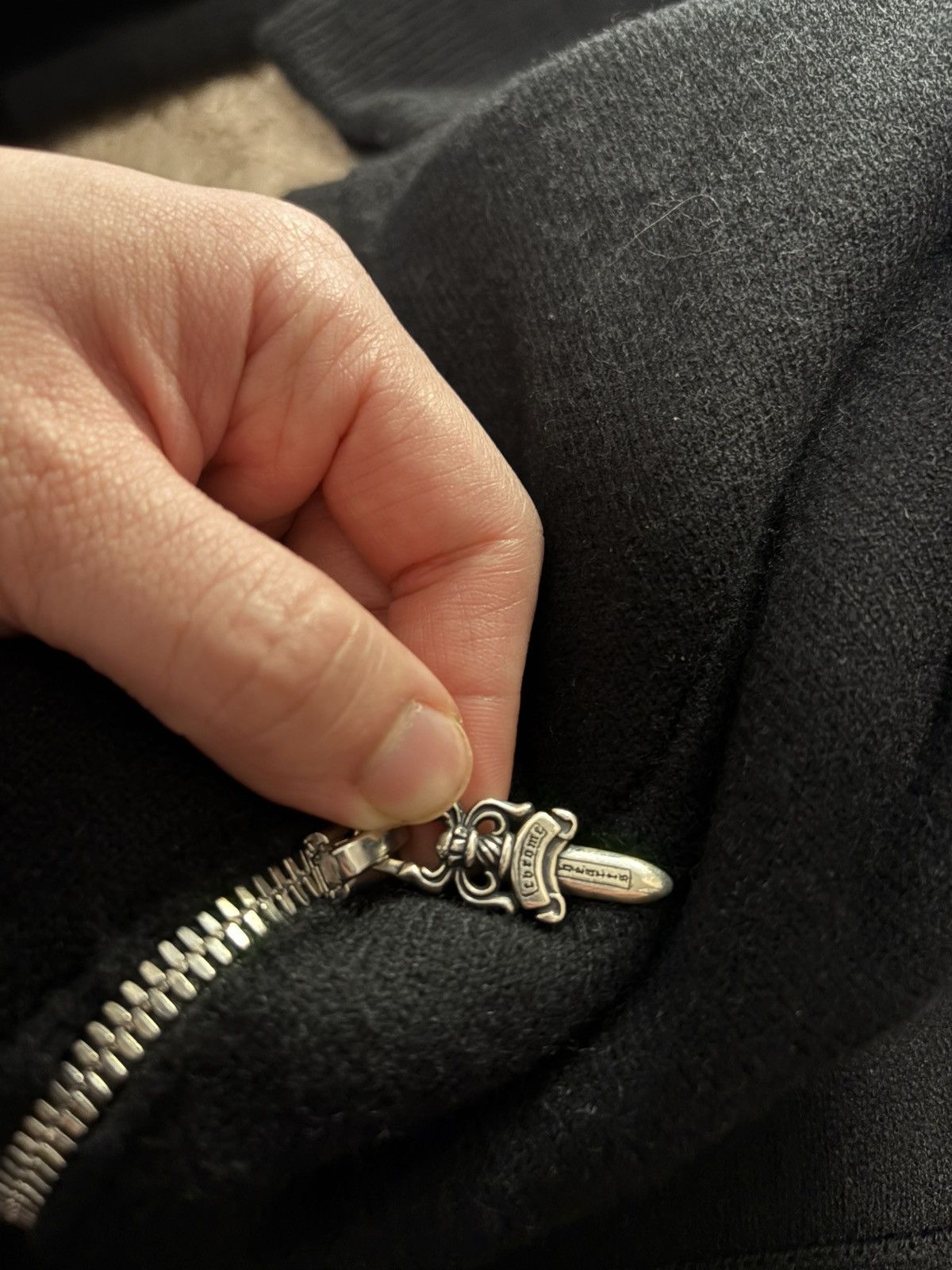 Chrome Hearts Chrome Heart Life sentence Cashmere zip up size M Size US M / EU 48-50 / 2 - 11 Thumbnail