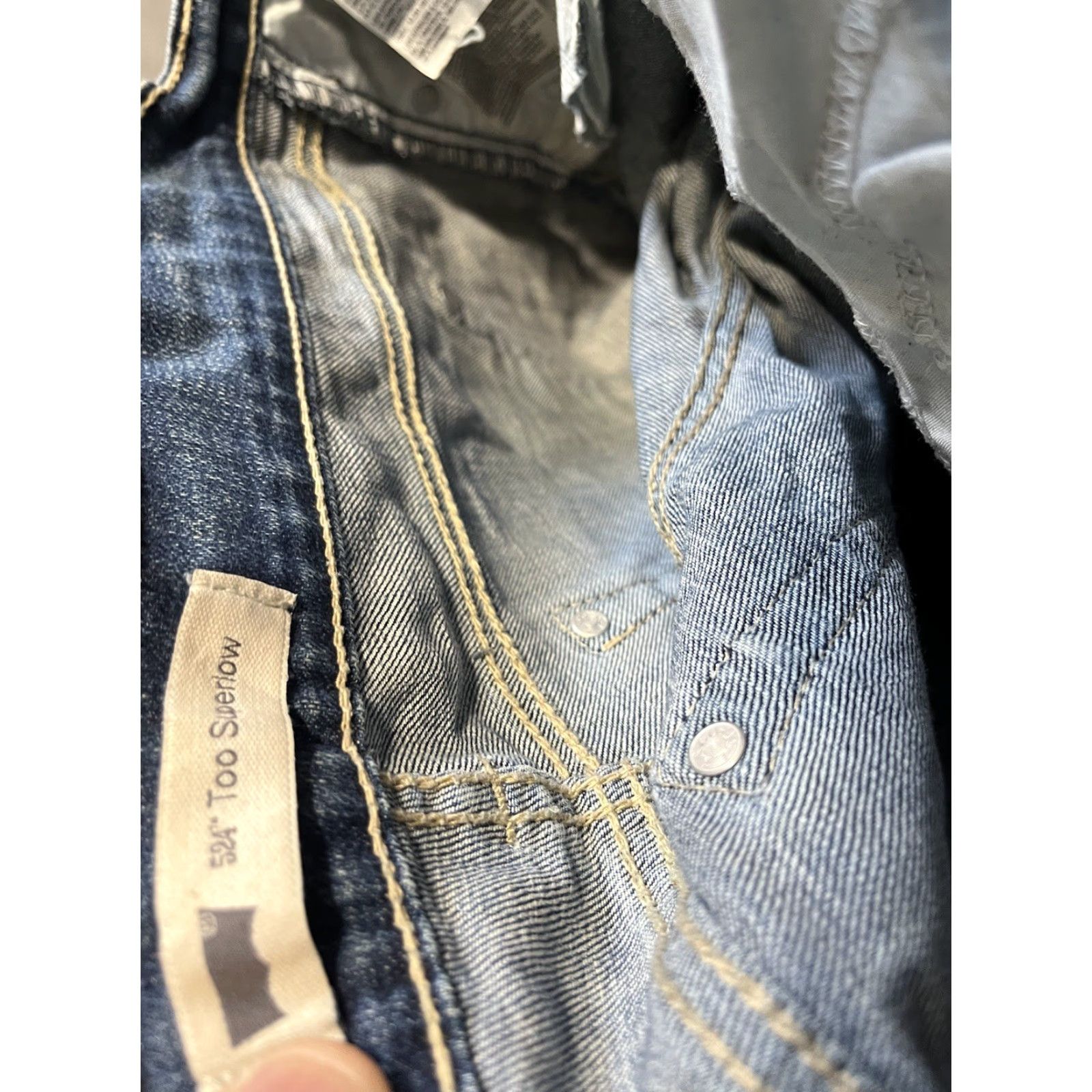 Levi's Levi’s 524 Jeans Womens Regular Jeans 29x32 Blue 90s City Retro Distressed Pockets Denim Cotton Logo Zipper Button Size 30" / US 8 / IT 44 - 5 Thumbnail