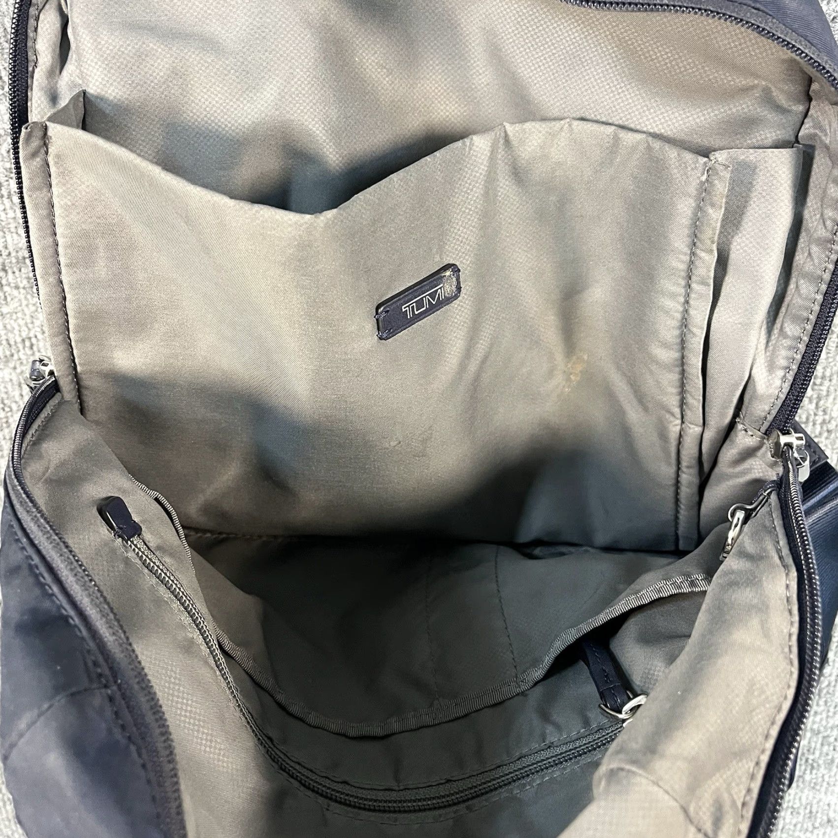 Tumi Tumi Voyageur Backpack Navy Blue Nylon Women T-pass Voyageur Solid Exterior Material Nylon Backpack Navy Blue Womens travel bags? Size ONE SIZE - 5 Thumbnail