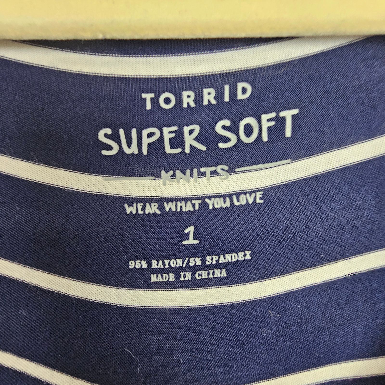 Torrid Torrid Super Soft Striped Midi Dress Plus Size 1X Stretch Size XXL / US 16-18 / IT 52-54 - 7 Thumbnail