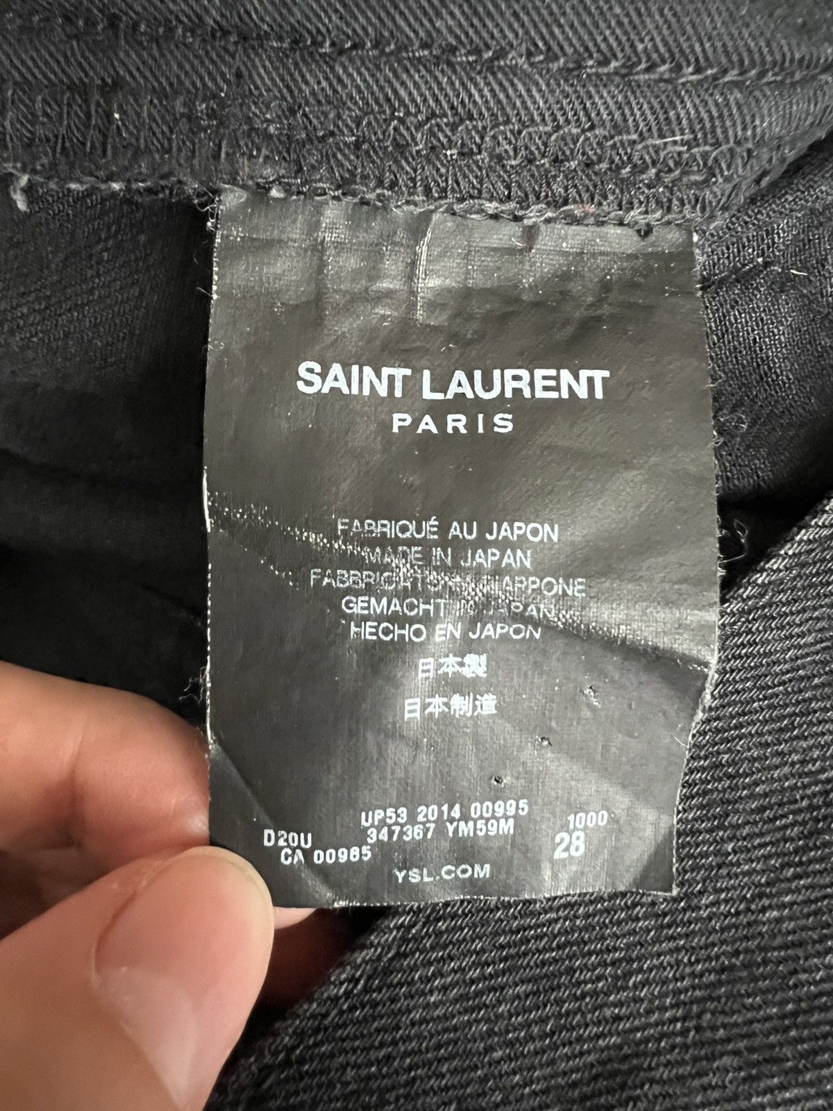 Hedi Slimane × Saint Laurent Paris Saint Laurent Paris D01 Denim Size US 28 / EU 44 - 5 Thumbnail