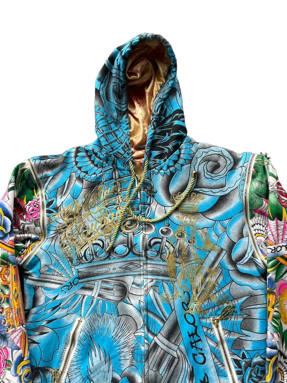 Christian Audigier Christain Audiger Zipper Hoodie Size US M / EU 48-50 / 2 - 4 Thumbnail
