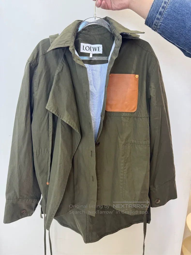 Loewe Loewe Logo Leather Patch Pocket Parka Size XXS / US 00 / IT 34 - 1 Thumbnail