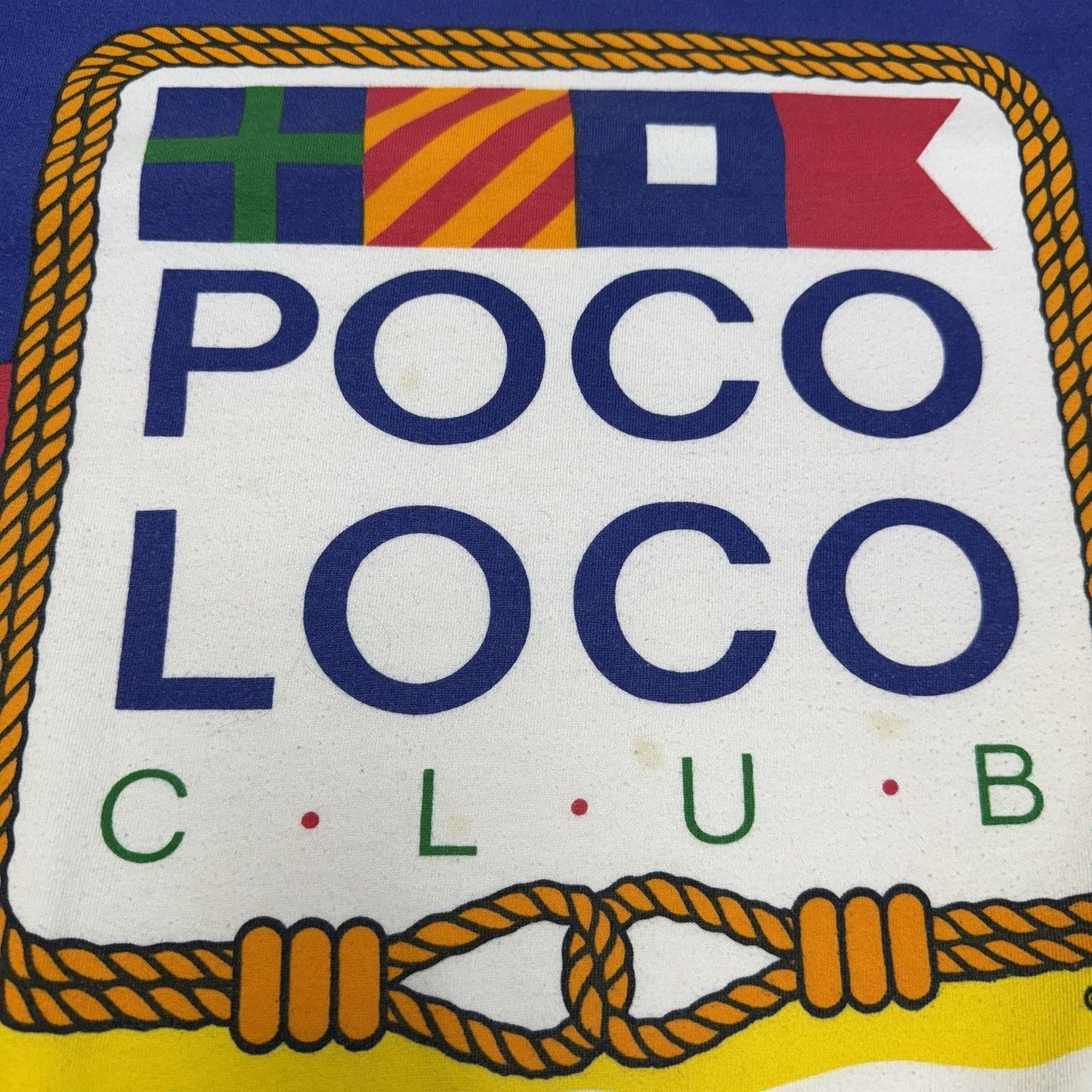 Vintage Vintage Poco Loco Club Sweatshirt Adult Large 23x25 All Over Size US L / EU 52-54 / 3 - 4 Thumbnail