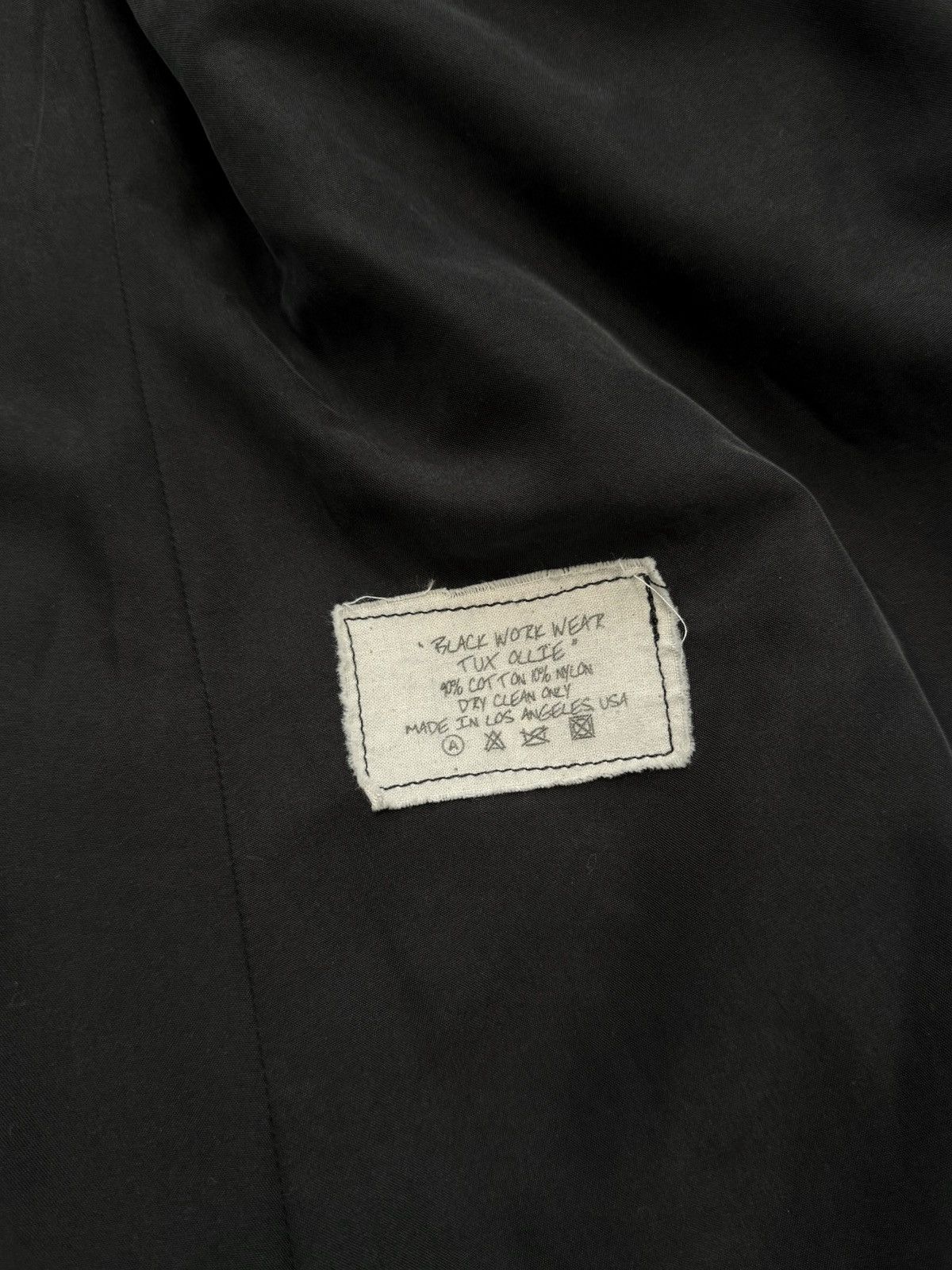 Greg Lauren Sz2 1/1 Black Workwear Tux Ollie Blazer Patchwork Jacket Size US M / EU 48-50 / 2 - 11 Thumbnail