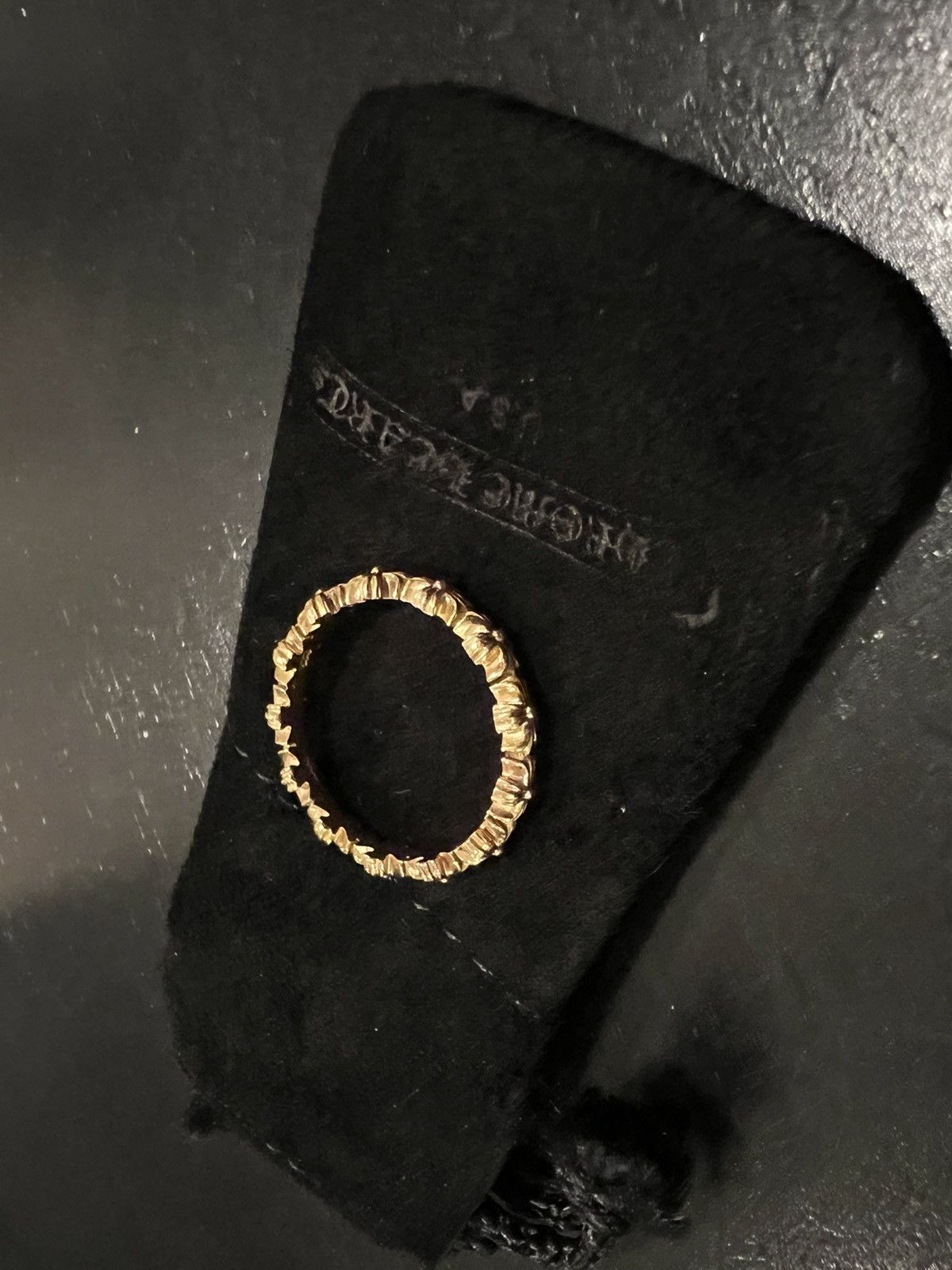 Chrome Hearts Chrome Hearts Tiny E Ring 22K Gold Band Size 9 Size ONE SIZE - 6 Thumbnail