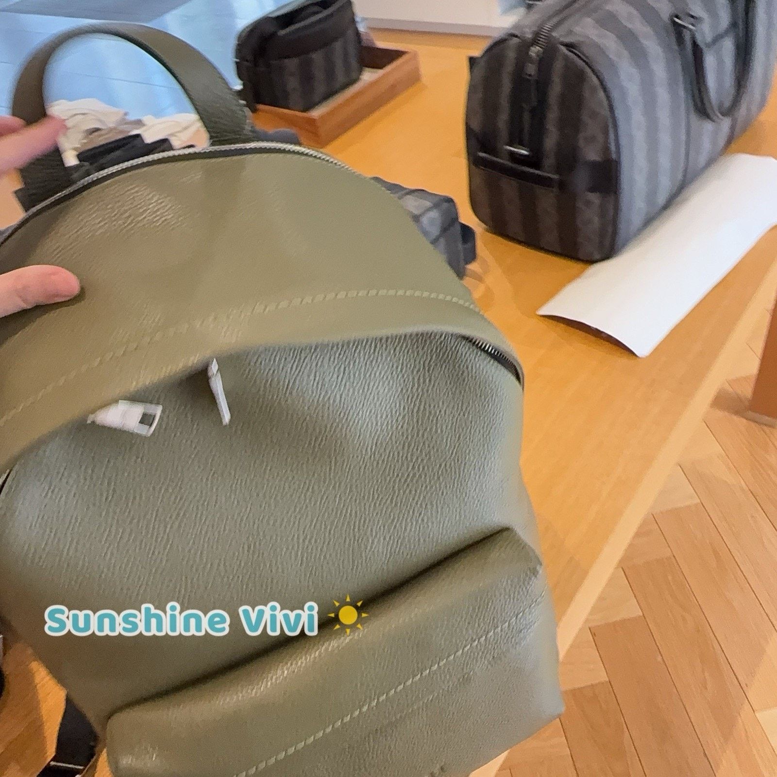 Coach NWT Coach Taylor Backpack Pebble Leather CDX93 Olive Silver Size ONE SIZE - 7 Thumbnail