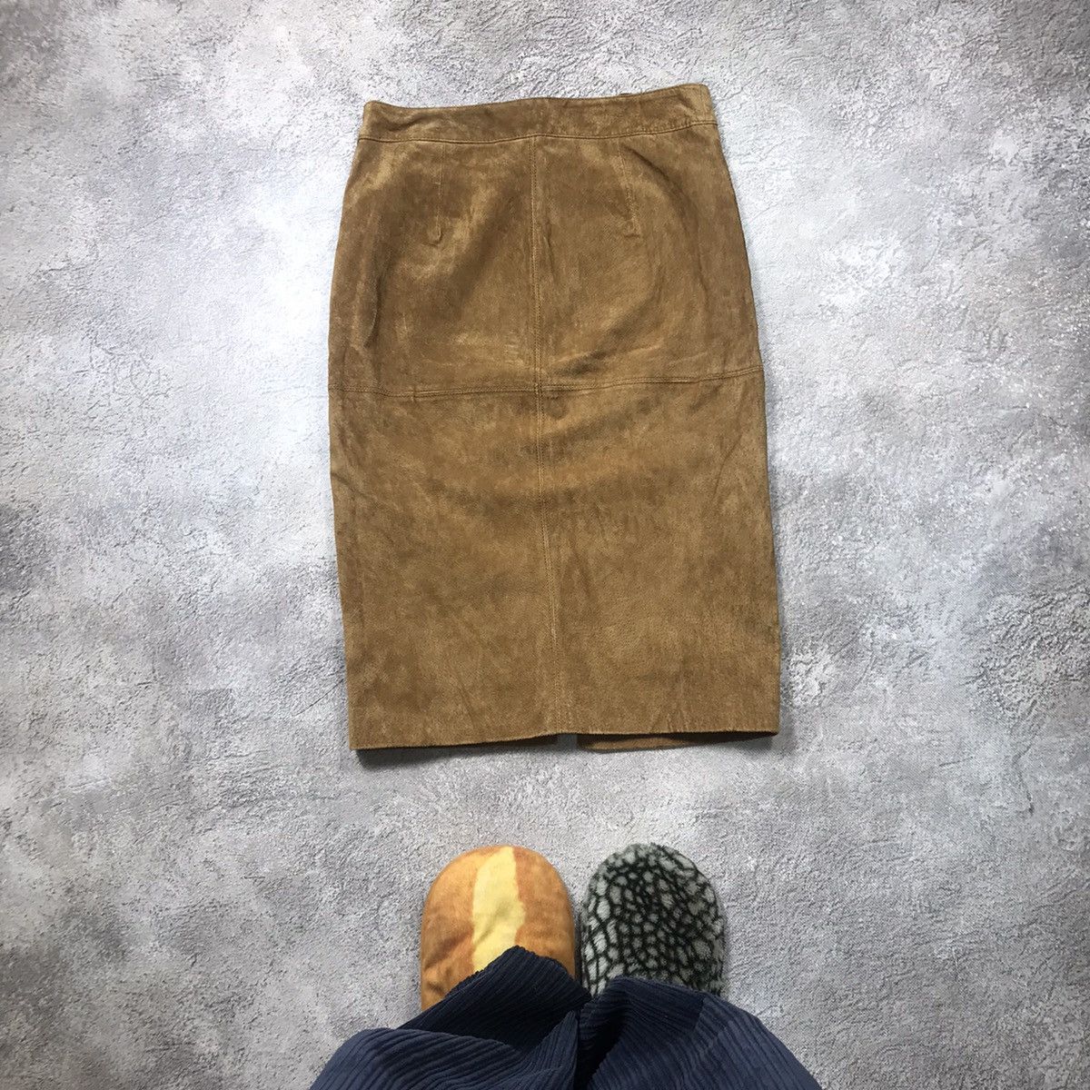 Japanese Brand vintage maxi skirt japan suede style avant garde y2k Size 28" / US 6 / IT 42 - 4 Thumbnail