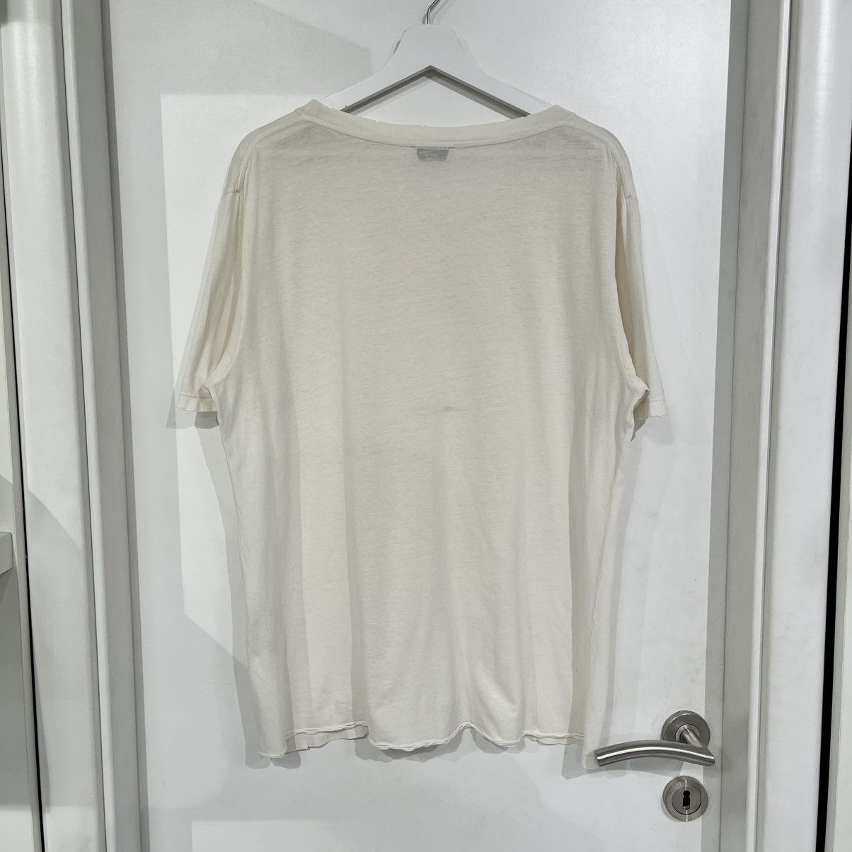 Saint Laurent Paris Saint Laurent Logo Tee White Size US L / EU 52-54 / 3 - 2 Thumbnail
