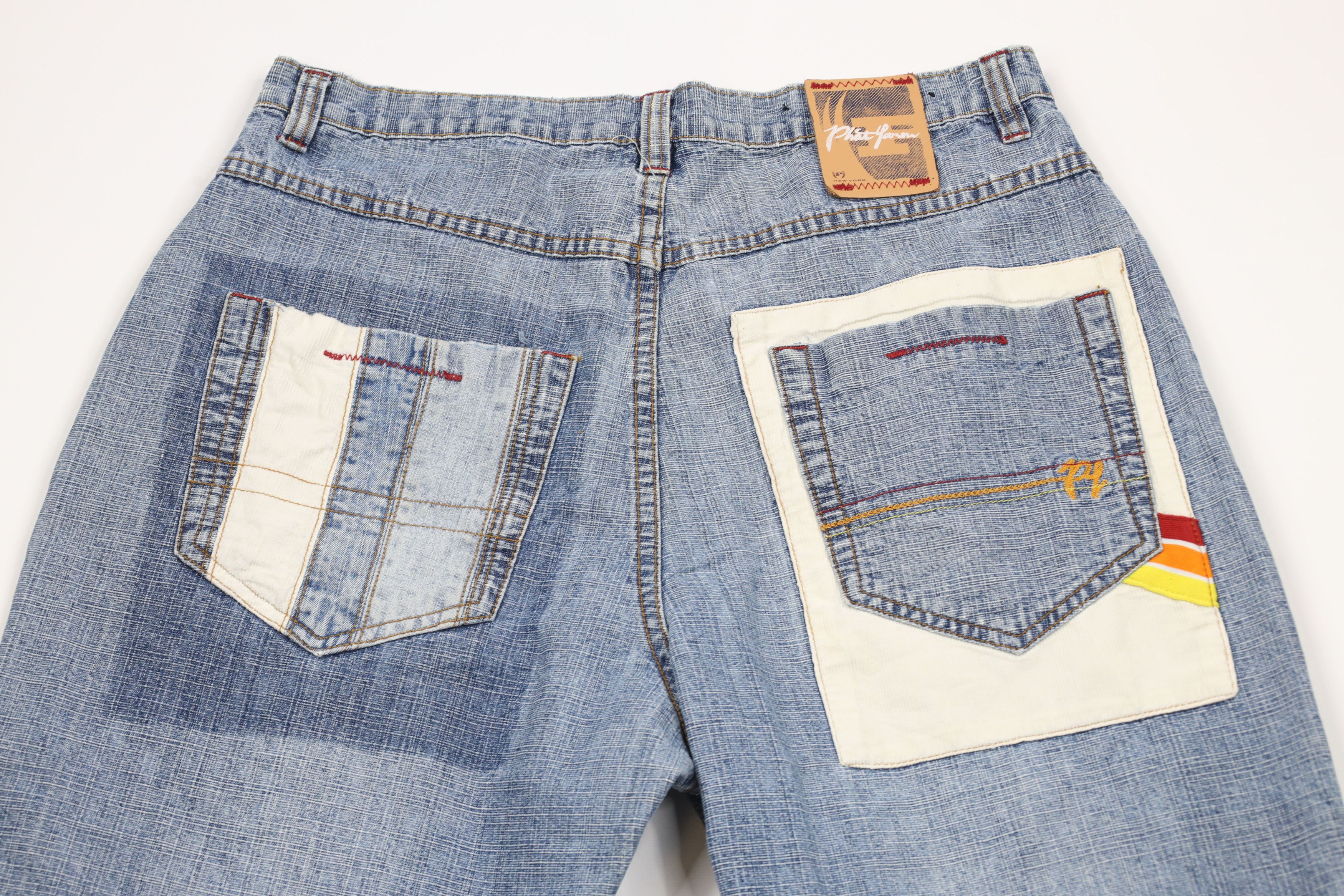Phat Farm × Vintage Vintage Phat Farm Spell Out Baggy Wide Leg Denim Jeans Size US 34 / EU 50 - 13 Thumbnail