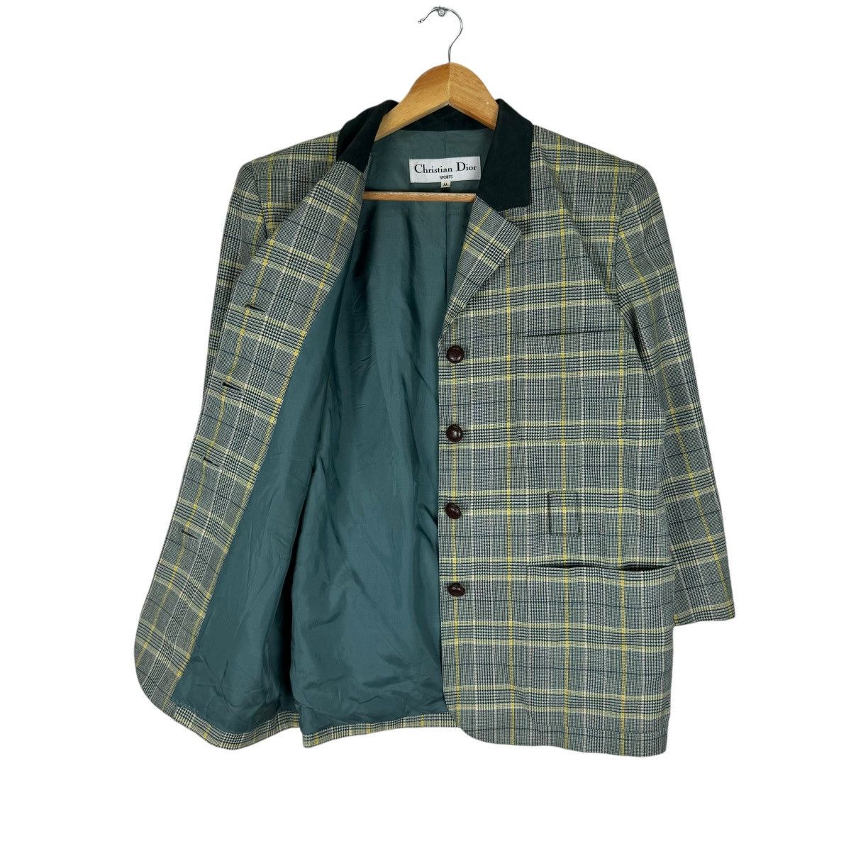 Christian Dior Monsieur ☀️CHRISTIAN DIOR PLAID TARTAN BELT JACKET Size M / US 6-8 / IT 42-44 - 8 Thumbnail