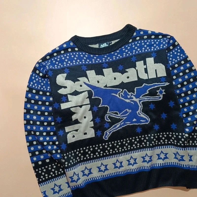 Black Sabbath Black Sabbath Official Purple Christmas "Ugly" Sweater M Size US M / EU 48-50 / 2 - 3 Thumbnail
