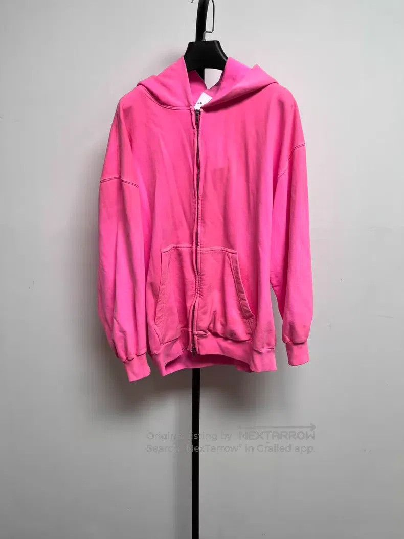 Balenciaga Balenciaga Solid Color Zip Hooded Long Sleeve Jacket Size S / US 4 / IT 40 - 1 Thumbnail