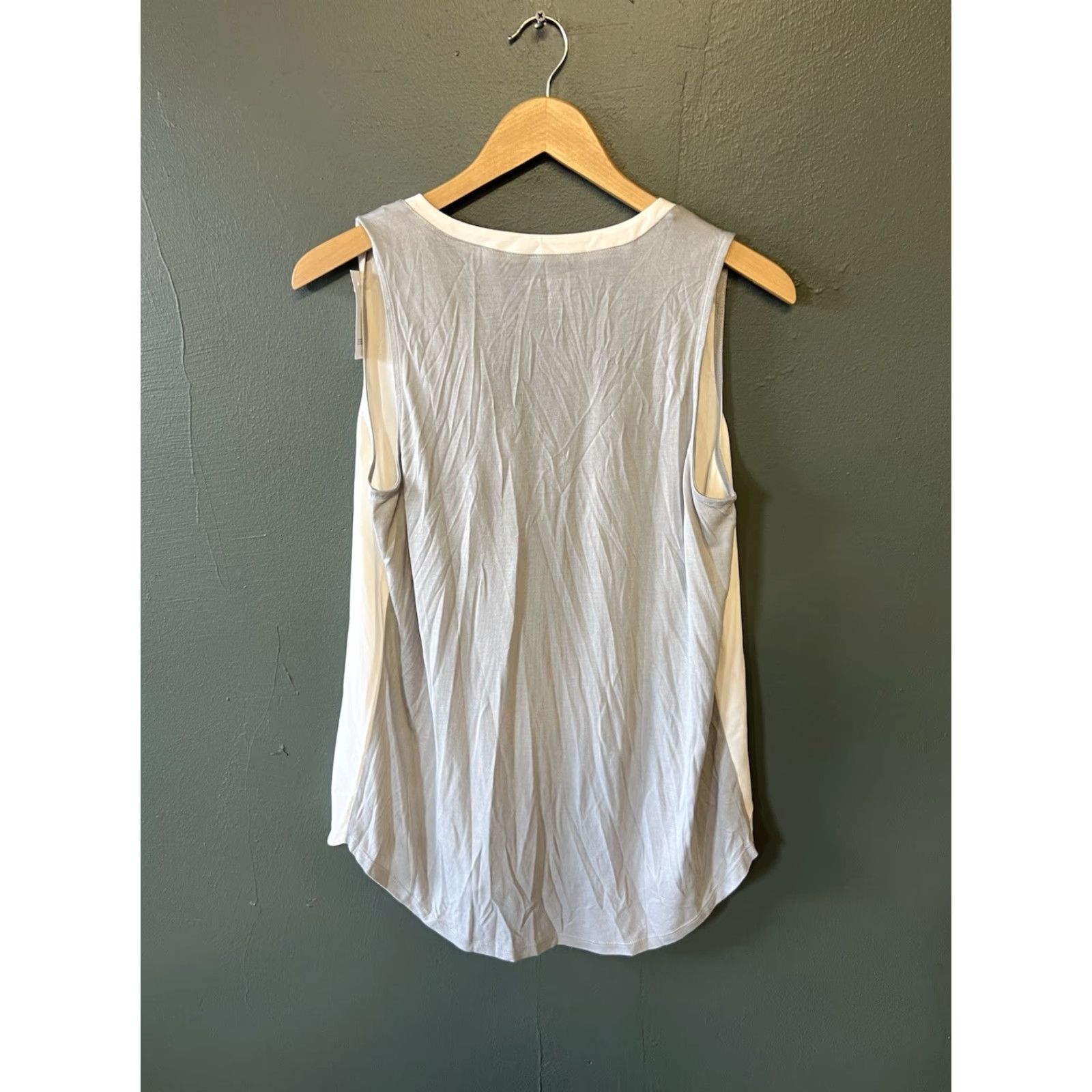 Loft Loft Womens Tank Shirt White Sleeveless Sheer Size M NWT Size M / US 6-8 / IT 42-44 - 2 Thumbnail