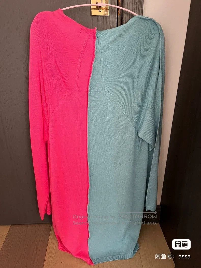 Comme des Garcons Comme Des Garcons Pink and blue color-block front slit bac Size M / US 6-8 / IT 42-44 - 2 Thumbnail