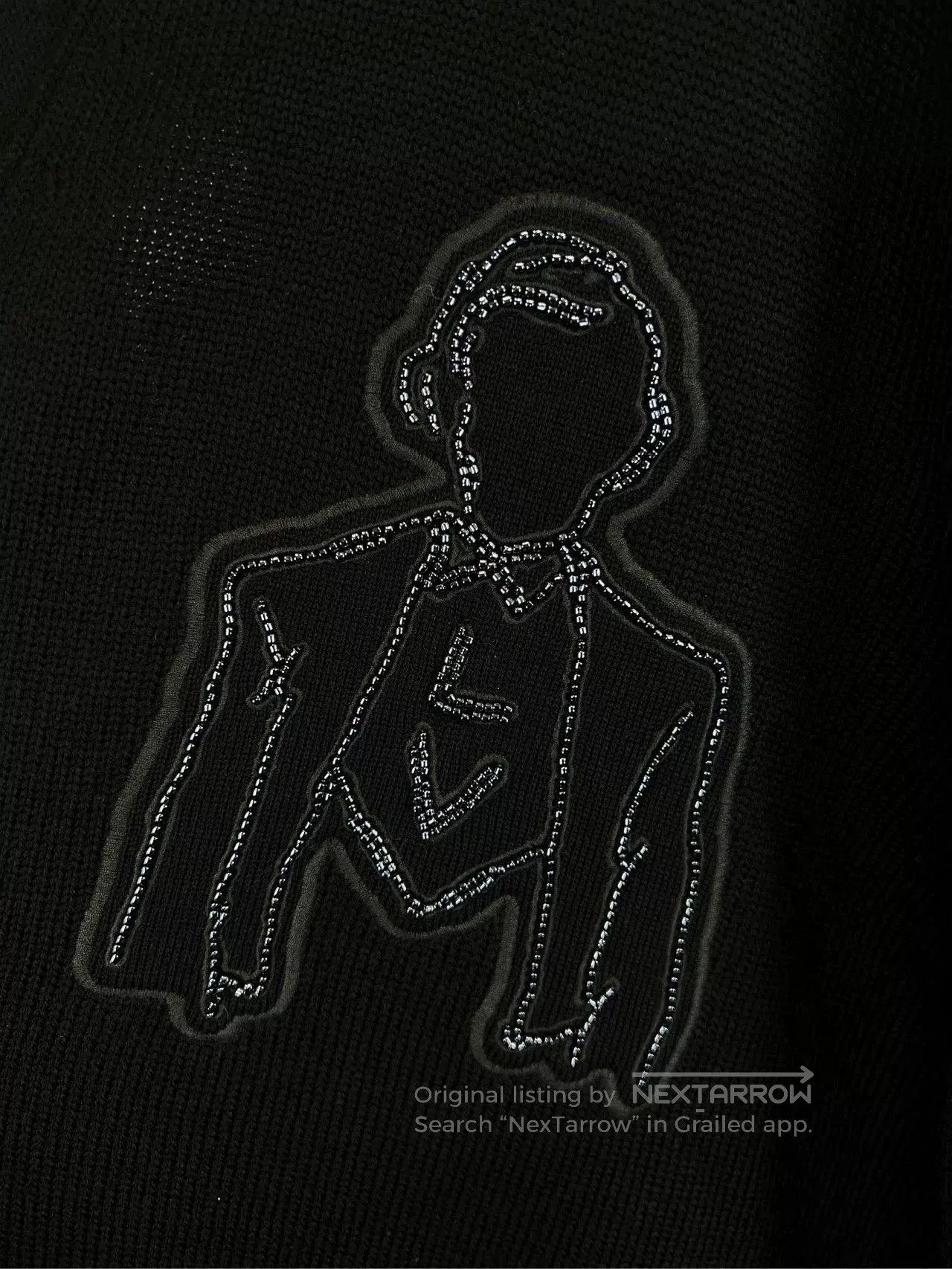 Louis Vuitton Louis Vuitton LV Rhinestone Logo Knit Cardigan. Size US XXL / EU 58 / 5 - 4 Thumbnail