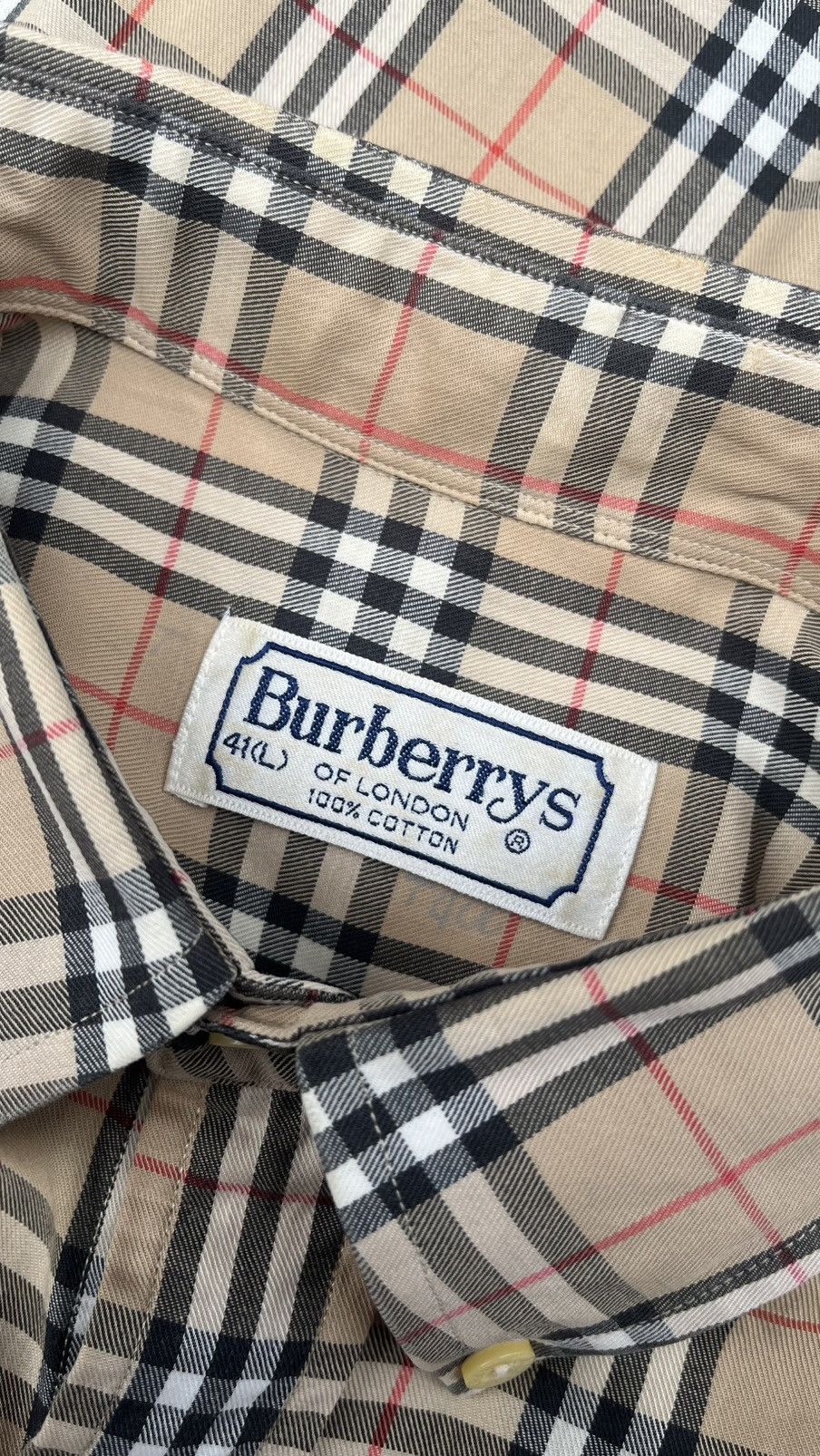 Burberry Vintage Burberry longsleeve Size US L / EU 52-54 / 3 - 4 Thumbnail