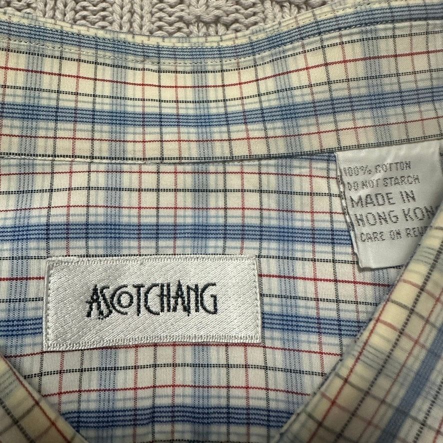 Ascot Chang Ascot Chang blue tatersall plaid button down size L Size US L / EU 52-54 / 3 - 5 Thumbnail