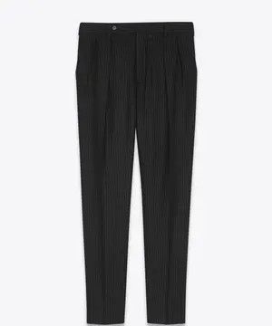 Saint Laurent Paris oc11z1225 706471 Carrot-Fit Pant in Pinstripe Wool Size US 28 / EU 44 - 1 Thumbnail