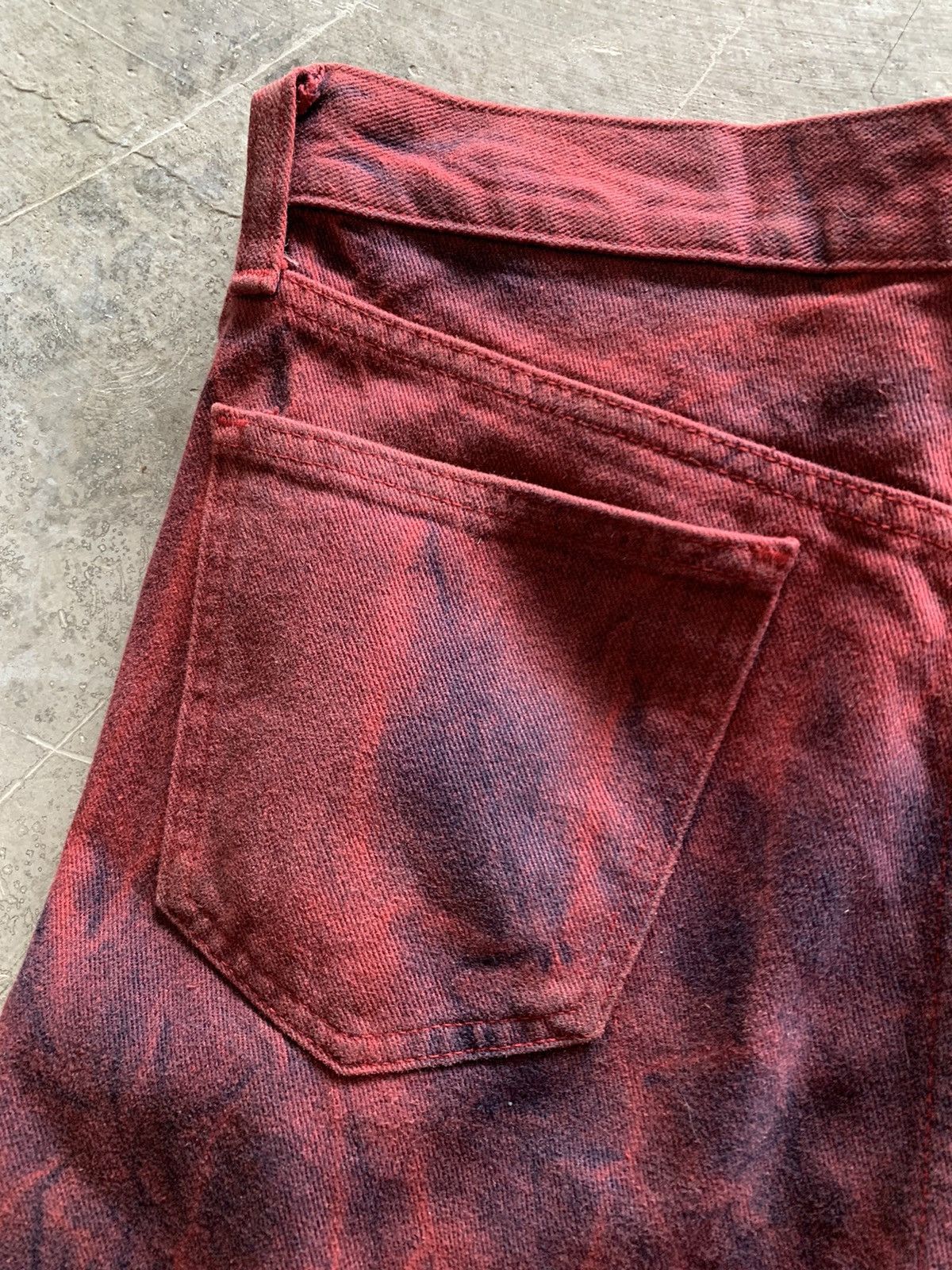 If Six Was Nine flare smoky red black bobson jeans japanese Size US 30 / EU 46 - 14 Thumbnail