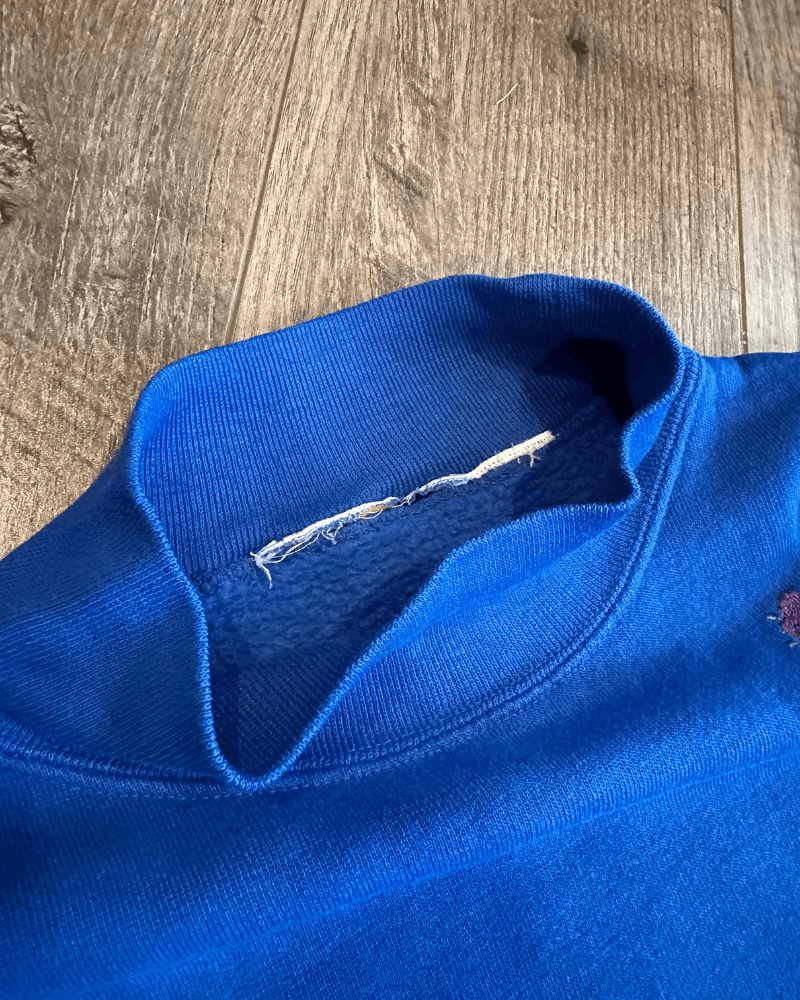 Vintage Vintage Flower Embroidery Women's High Neck Long Sweatshirt Size L / US 10 / IT 46 - 6 Thumbnail