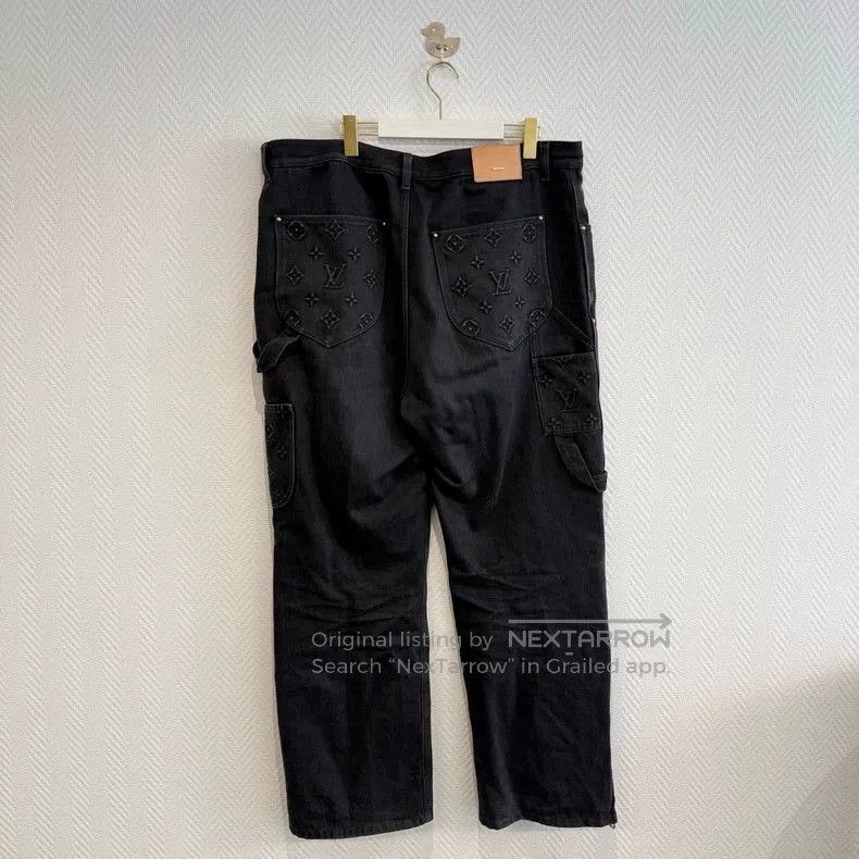 Louis Vuitton Louis Vuitton 2024 Embroidered Logo Jeans . Size US 40 / EU 56 - 2 Thumbnail