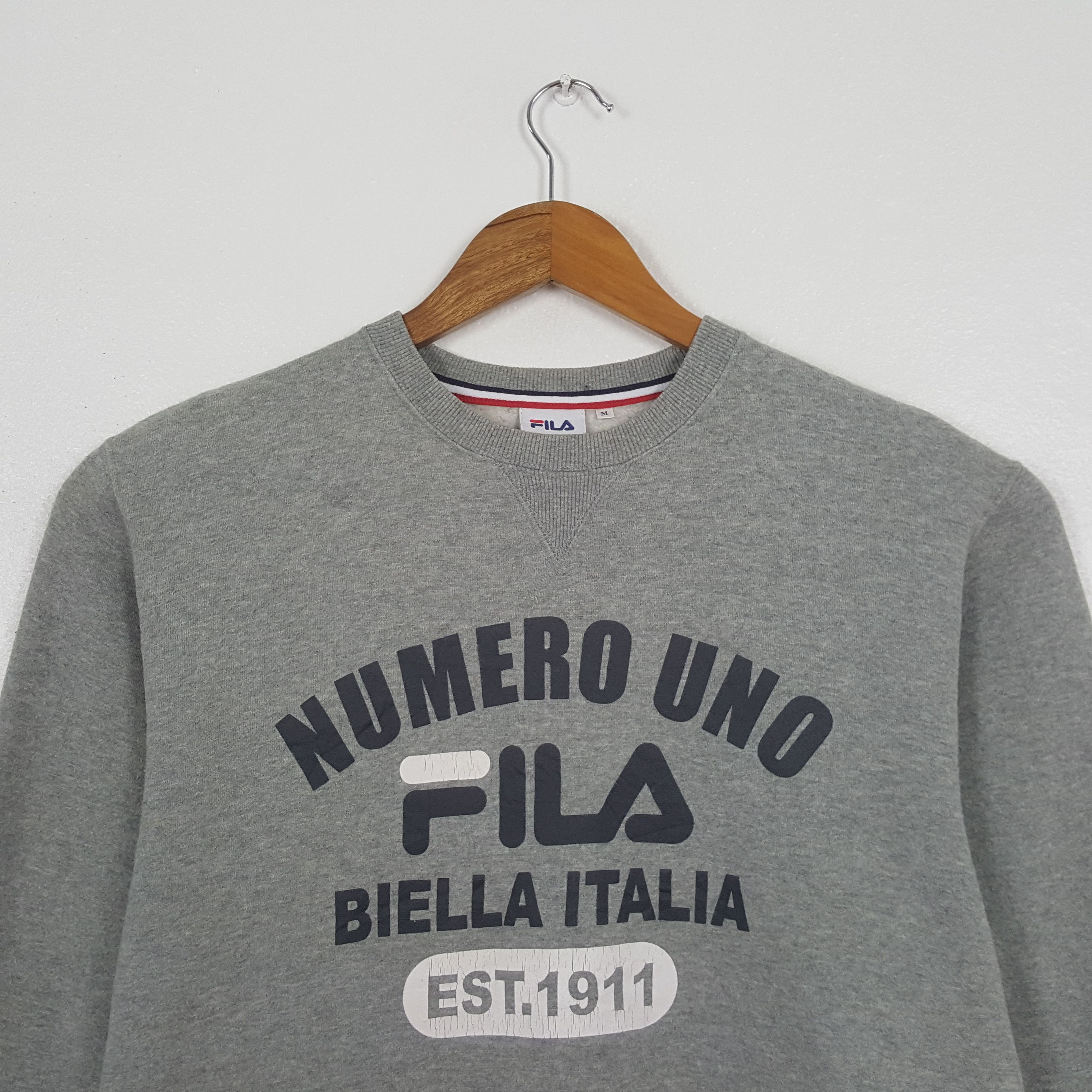 Fila Vintage Numero Uno Fila Biella Italia Sweatshirt C325N10 Size US M / EU 48-50 / 2 - 2 Thumbnail
