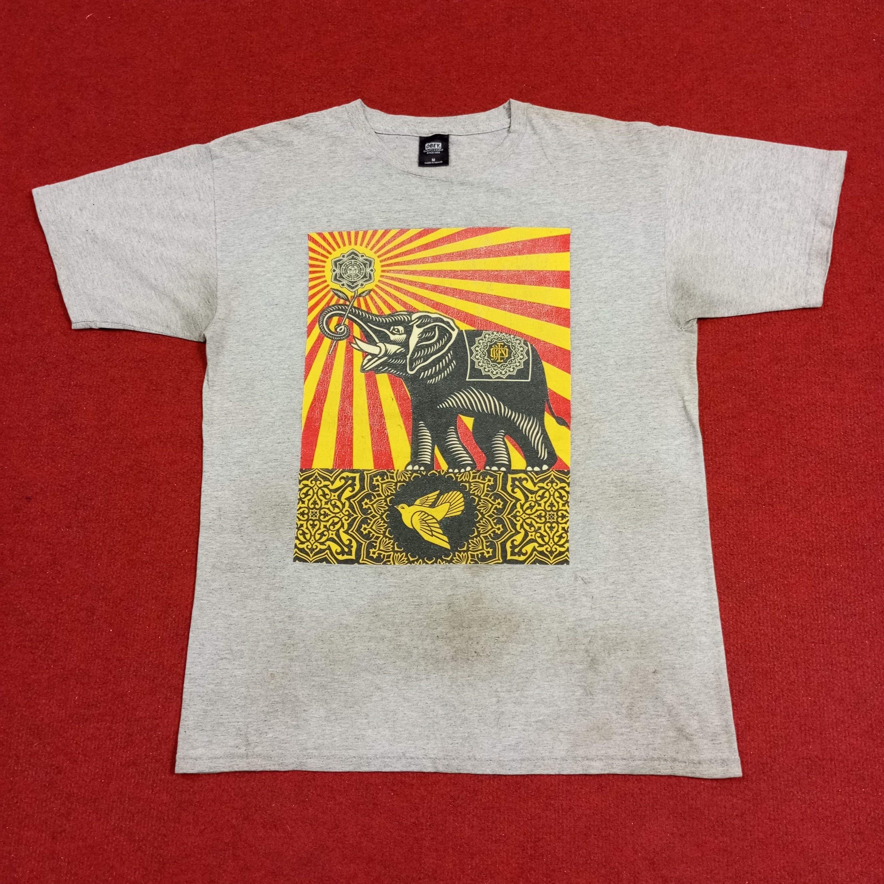 Obey × Vintage Obey Streetwear Skateboard Style Tshirt Size US M / EU 48-50 / 2 - 1 Thumbnail