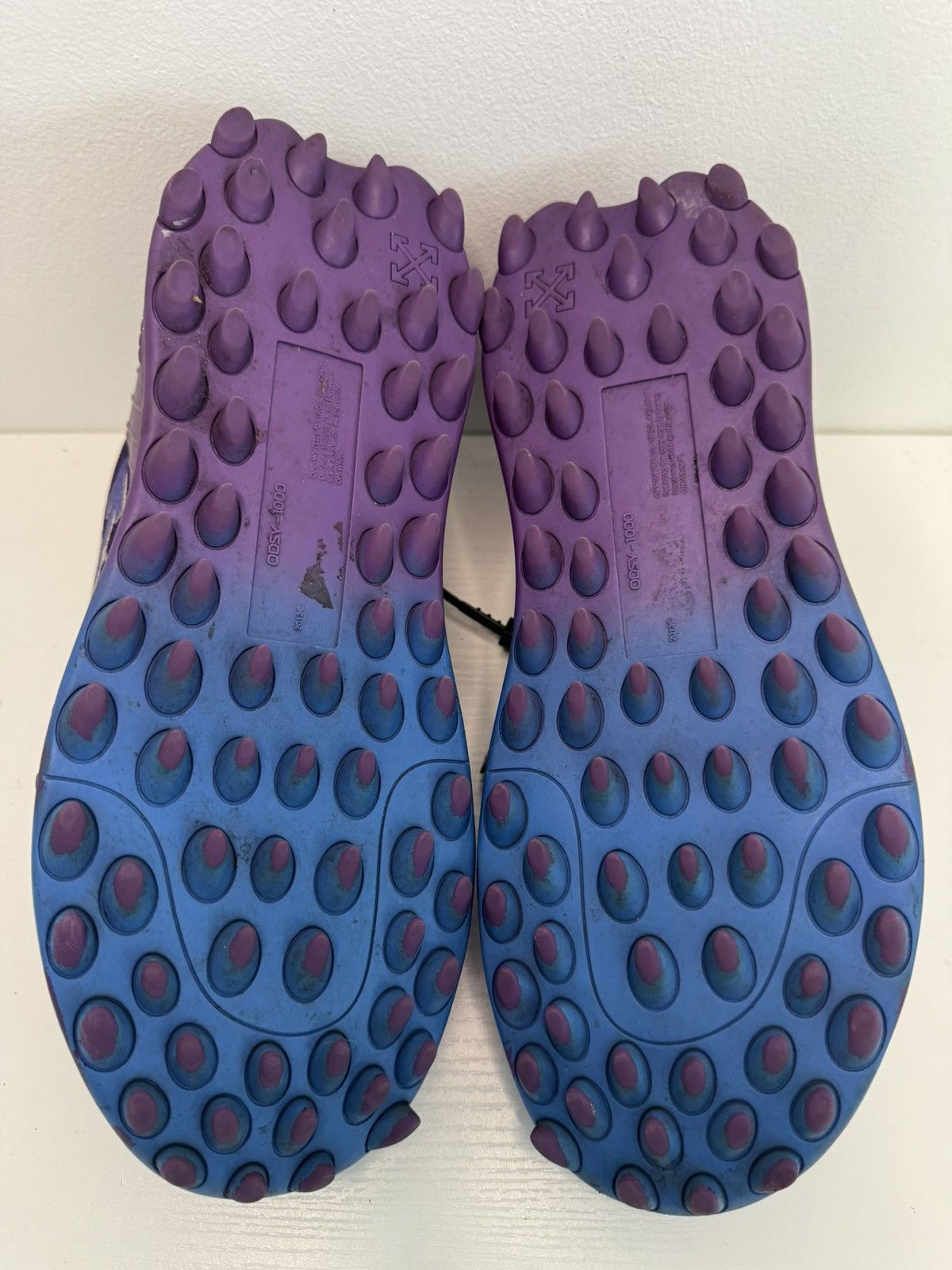 Off-White Off-White ODSY-1000 Sneakers Purple/Blue Size 41 Preowned Size US 8 / EU 41 - 9 Thumbnail