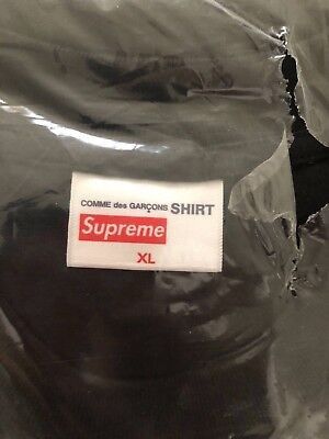 Comme des Garcons × Supreme New Supreme Comme Des Garcons Split Box Tee XL Bogo Black Size US XL / EU 56 / 4 - 4 Thumbnail