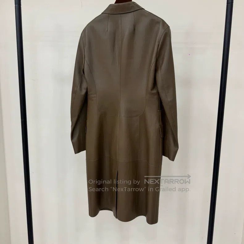 Hermes Hermes Brown Mid Length Leather Jacket Size XS / US 0-2 / IT 36-38 - 2 Thumbnail