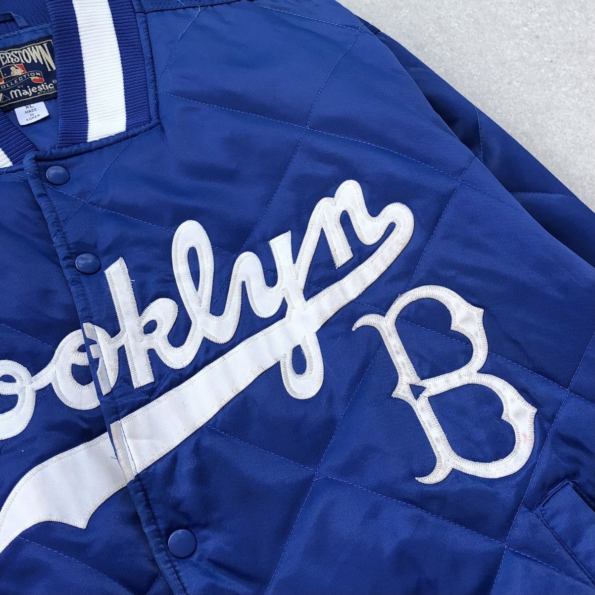 Cooperstown Collection VTG Brooklyn Cooperstown by Majestic Quilted Bomber Jacket Size US XL / EU 56 / 4 - 6 Thumbnail