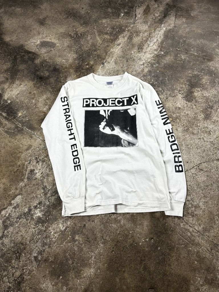 Japanese Brand Rare 2000s Project X Straight Edge Hardcore Longsleeve Size US S / EU 44-46 / 1 - 1 Thumbnail