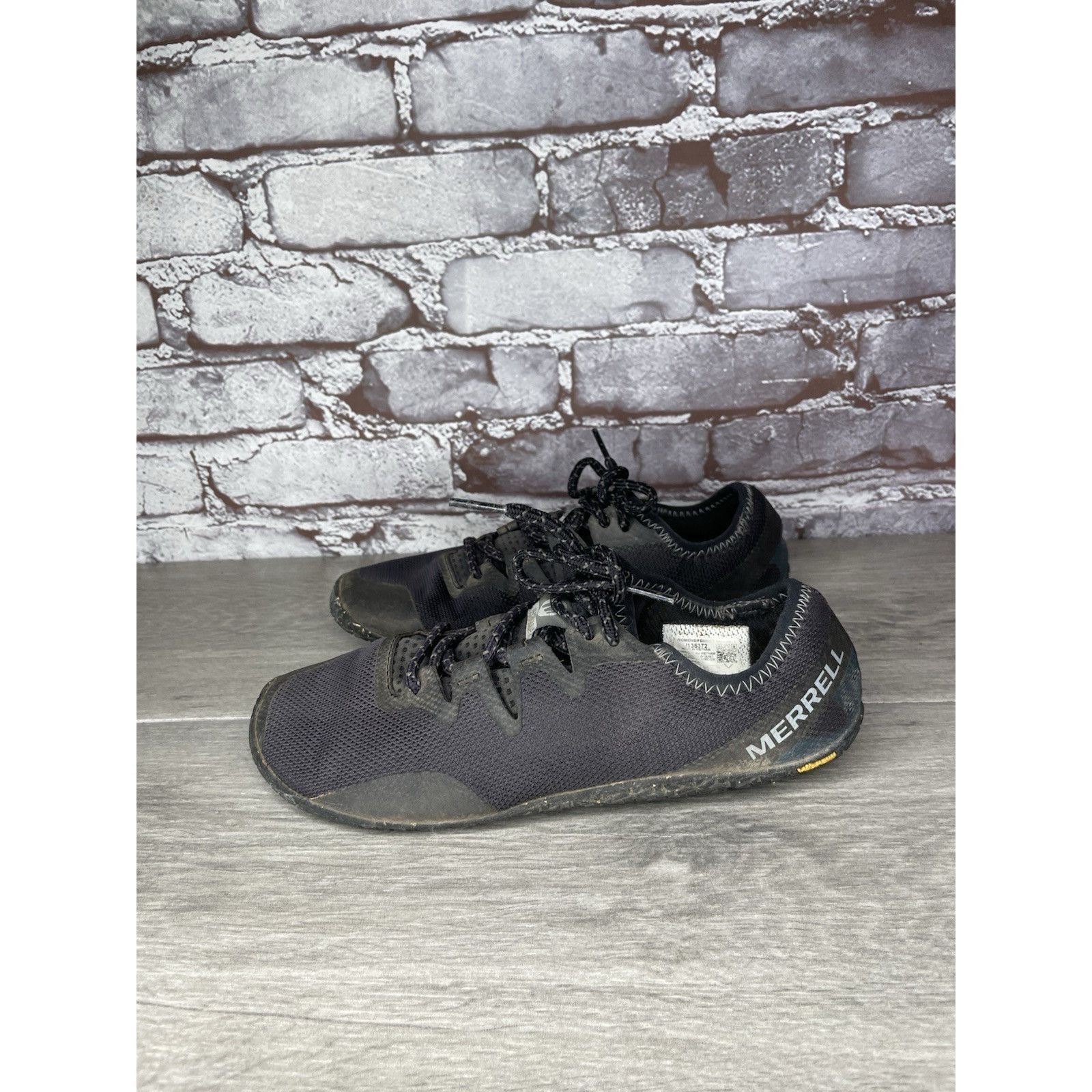 Merrell Merrell Vapor Glove 5 Black Athletic Shoes Low Top Running S Size US 7 / IT 37 - 1 Thumbnail